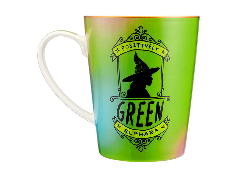 Maxwell & Williams Wicked Magical Conical Mug Positively Perfect Green & Pink 450ml