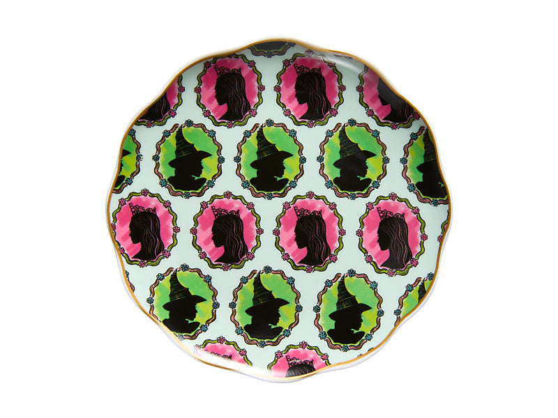 Maxwell & Williams Wicked Magical Trinket Dish Elphaba & Glinda Icons Green & Pink 12.5cm