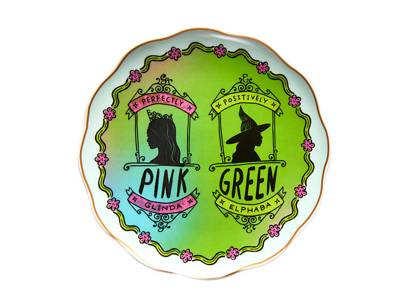 Maxwell & Williams Wicked Magical Trinket Dish Positively Perfect Green & Pink 12.5cm