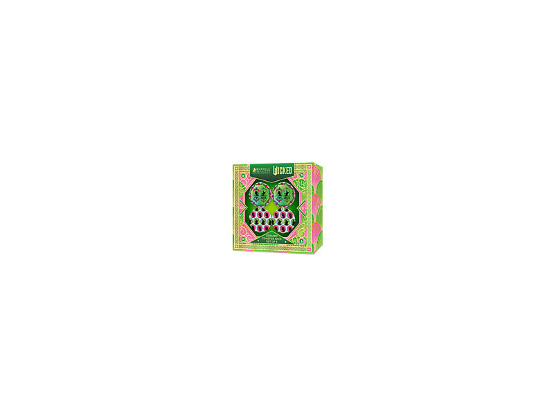 Maxwell & Williams Wicked Magical Ceramic Coaster 10cm Positively Perfect Green & Pink 4 Piece