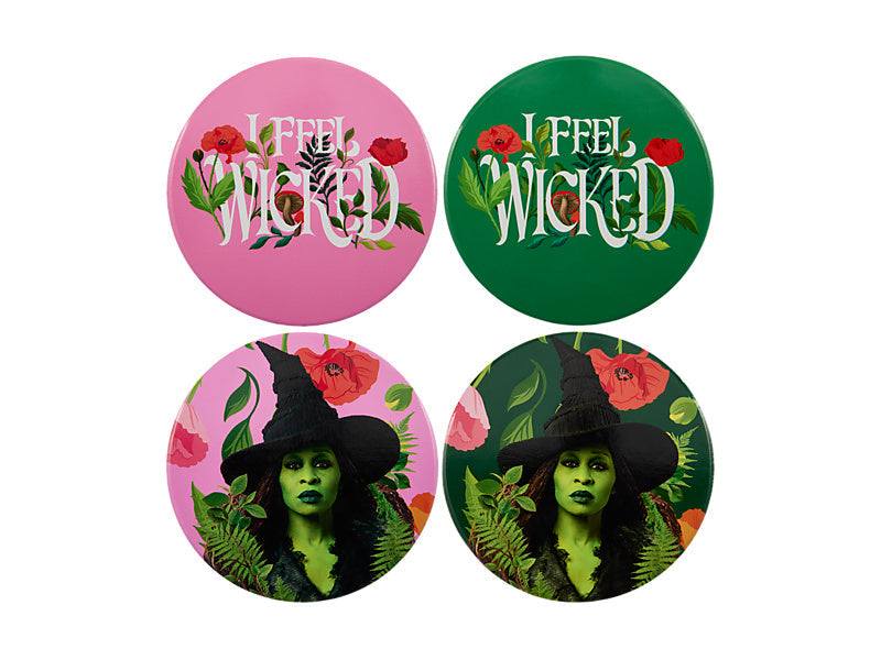 Maxwell & Williams Wicked Ceramic Coaster Feel Wicked 10cm 4 Piece