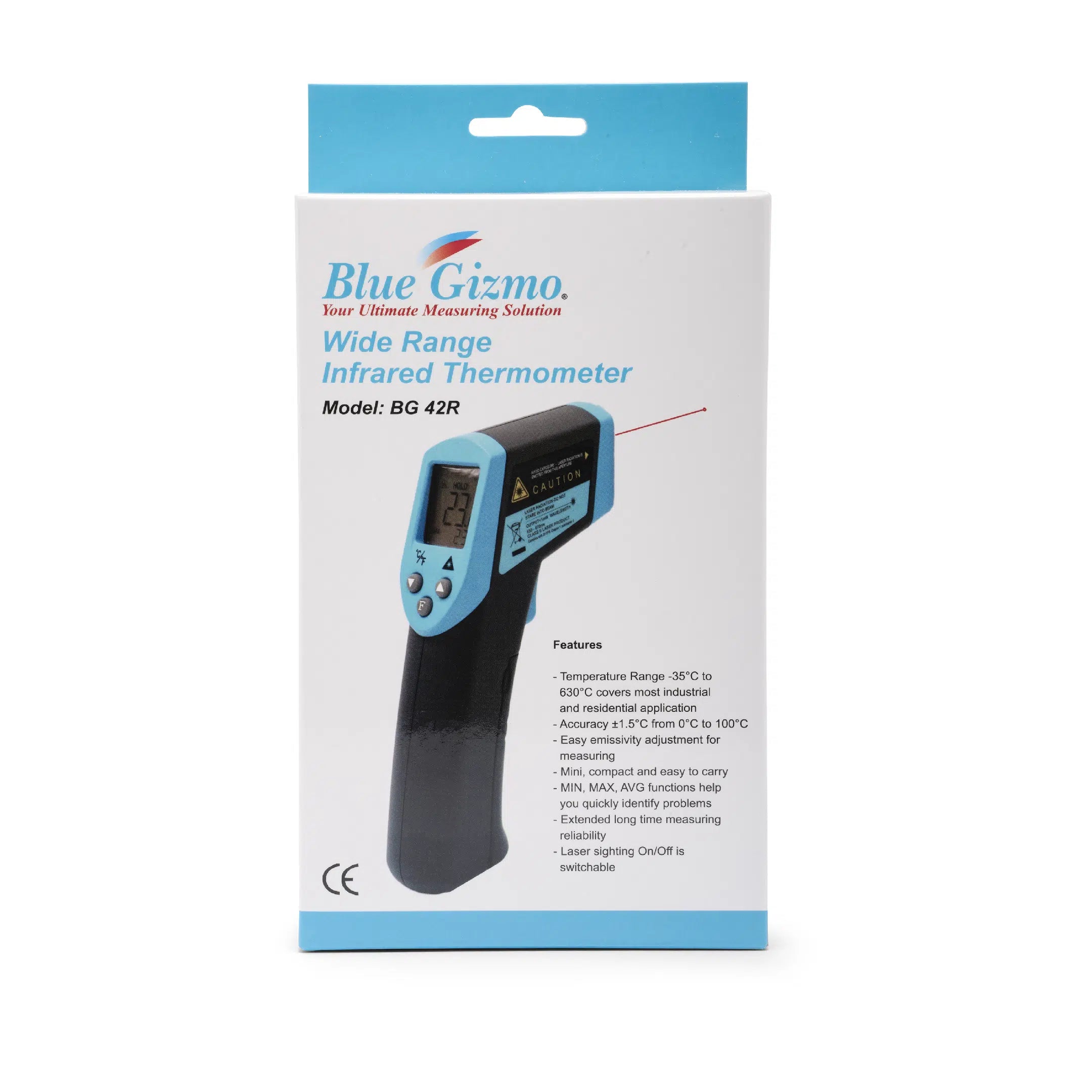 Blue Gizmo Non-Contact Infrared Thermometer - High Temperature (BG55)