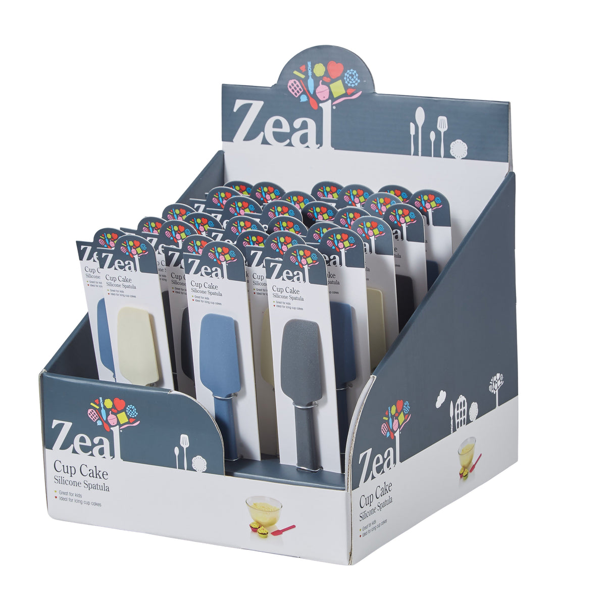 Zeal Mini Silicone Baking Spatula (Cosy)
