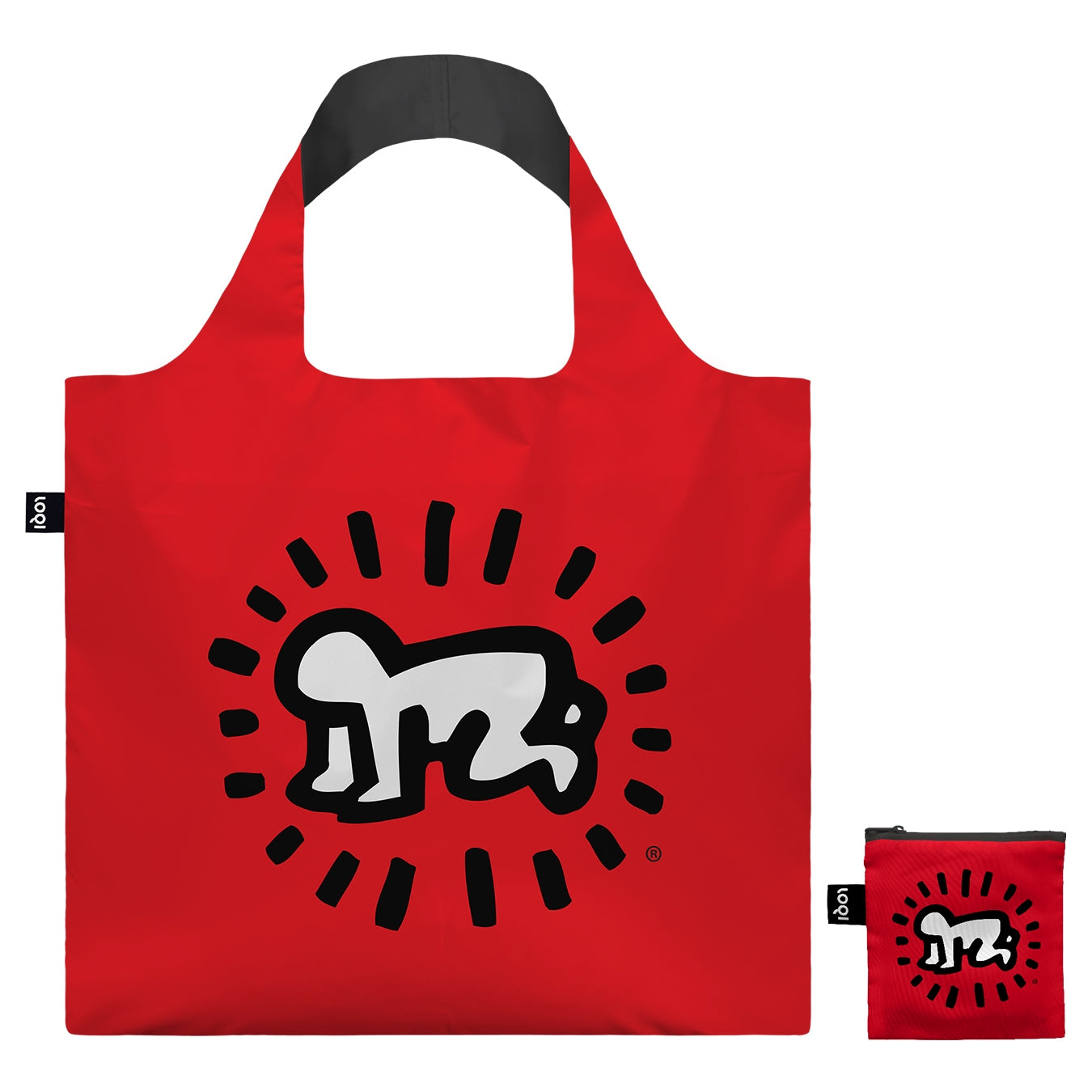 LOQI Keith Haring Radiant Baby Tote Bag