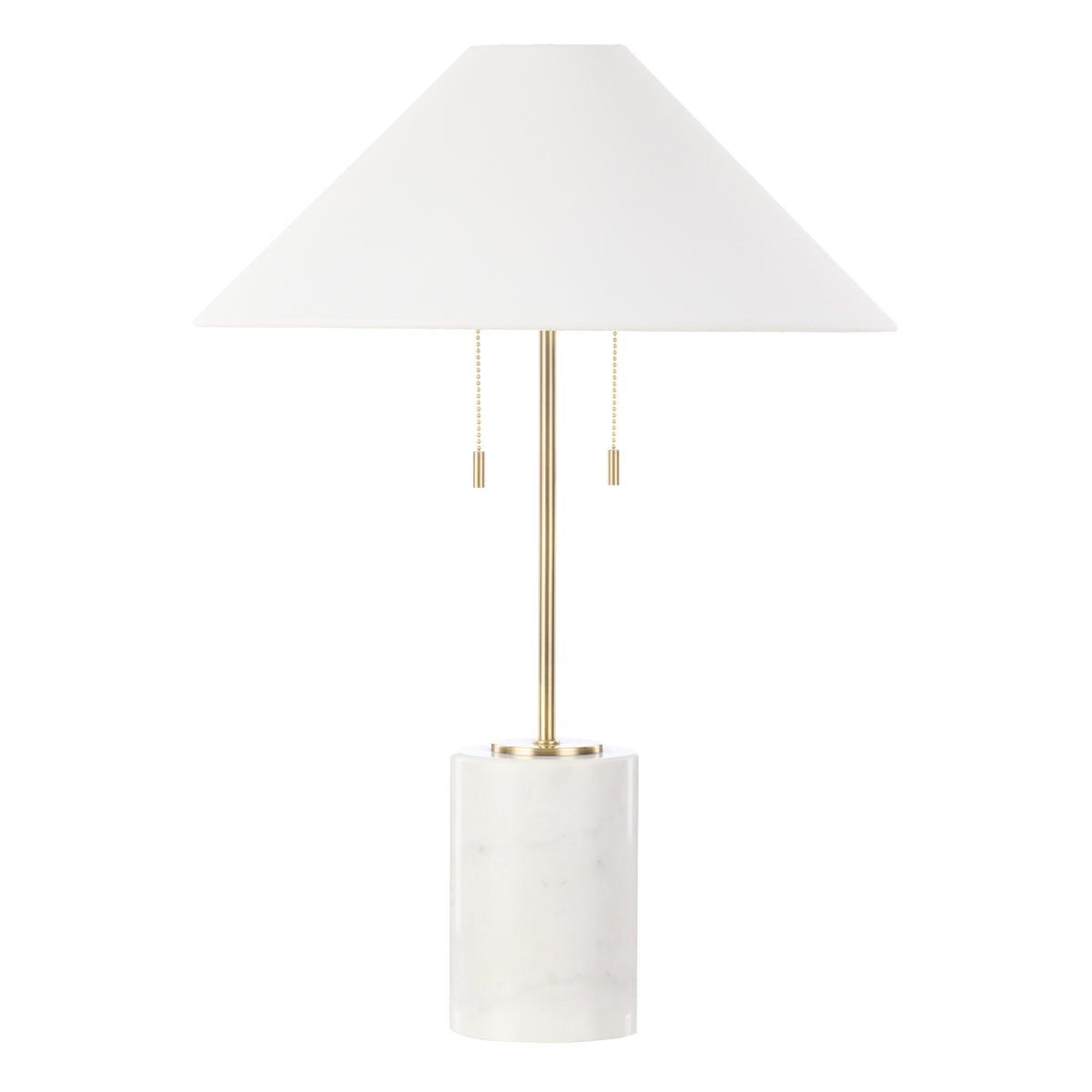 Amalfi Tillie Table Lamp White & Brass