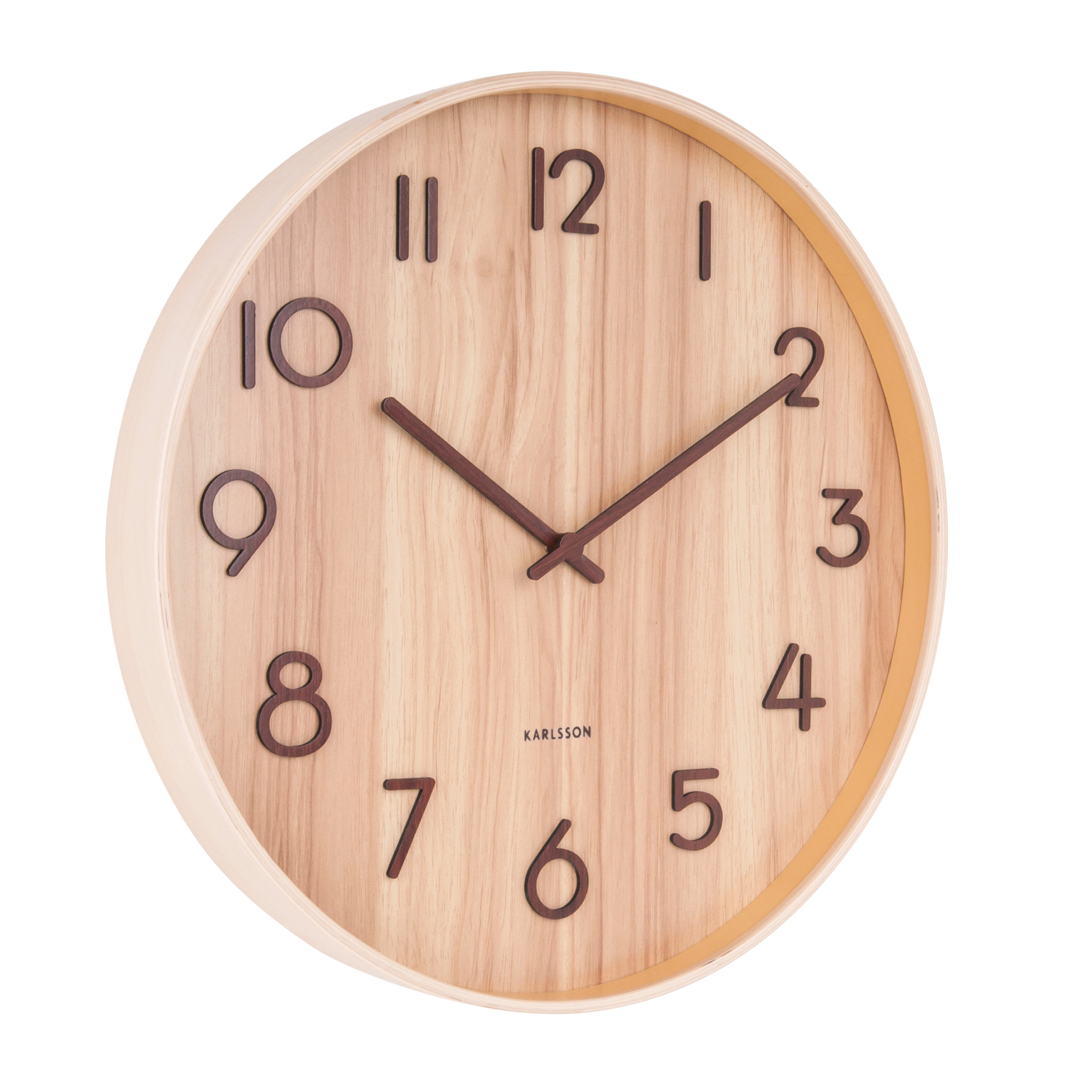 Karlsson Light Basswood Wall Clock Light Natural