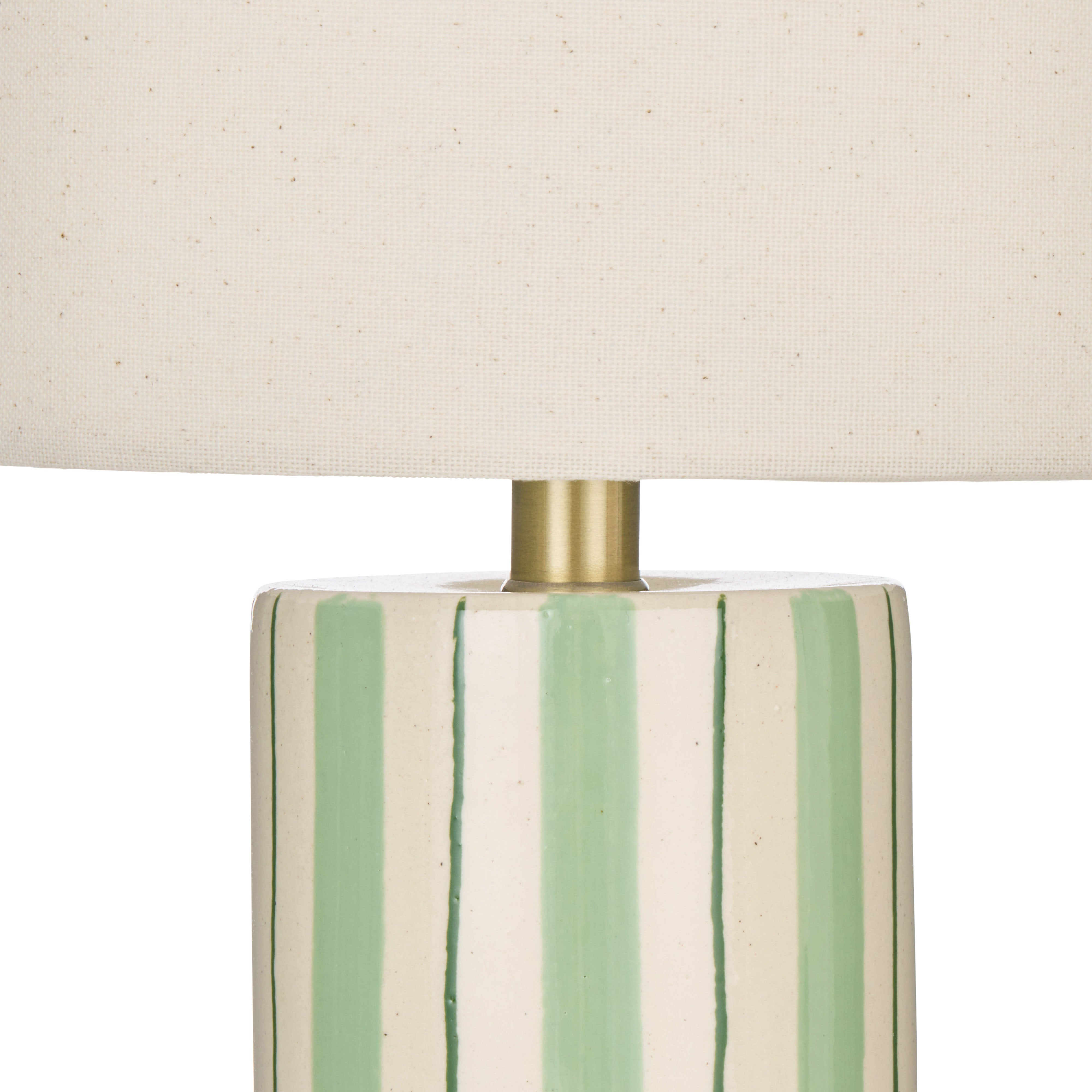 Emporium Rey Table Lamp Ivory & Green