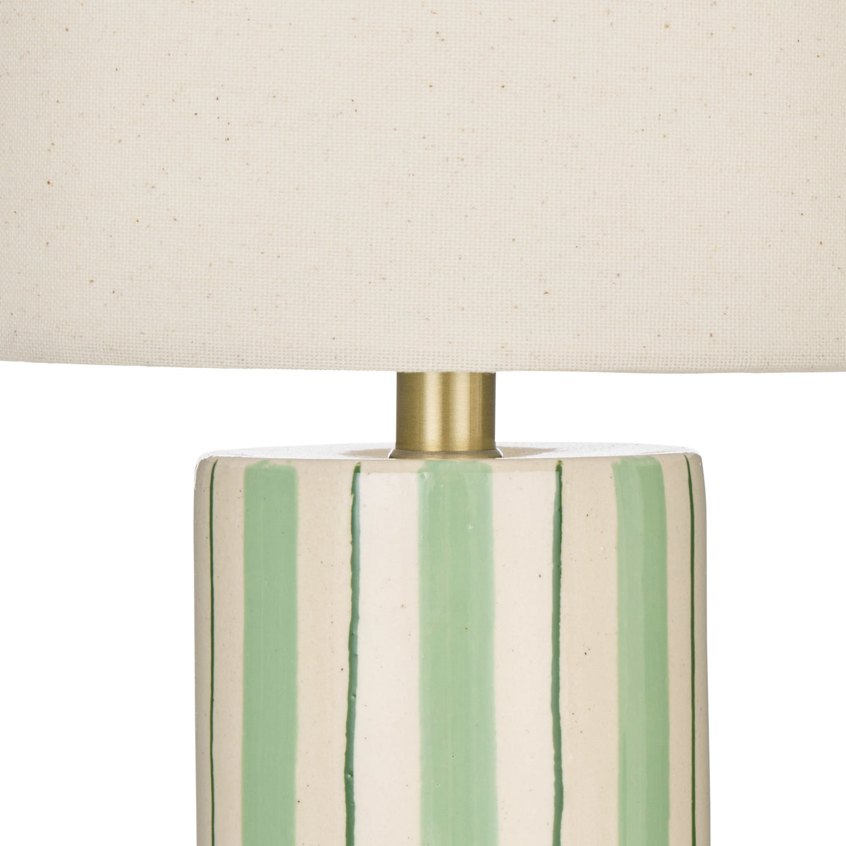 Emporium Rey Table Lamp Ivory & Green