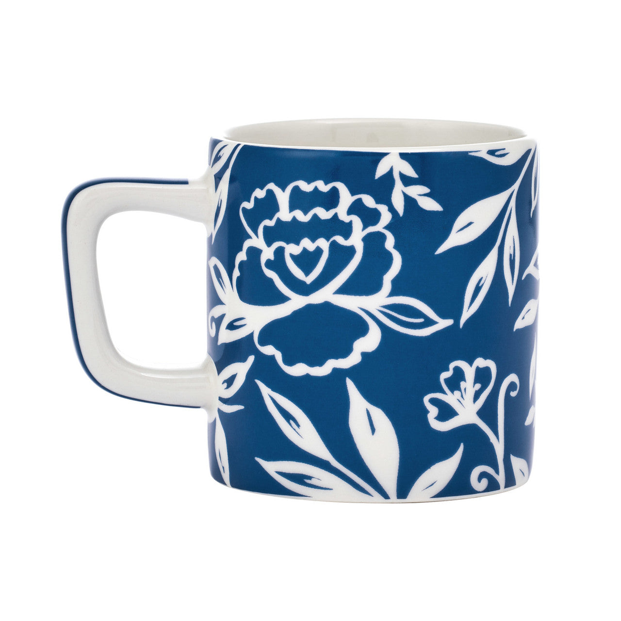 La Cafetière Ceramic Espresso Cup 120ml (Blue Blu Fiorato)