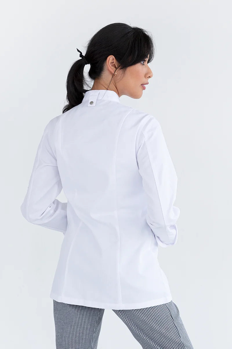 Aussie Chef Womens Traditional White Long Sleeve Jacket - Size 18