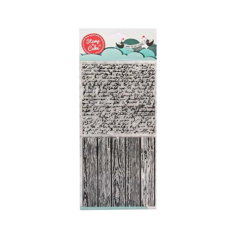 Stamp a Cake Wood & Script Stamp