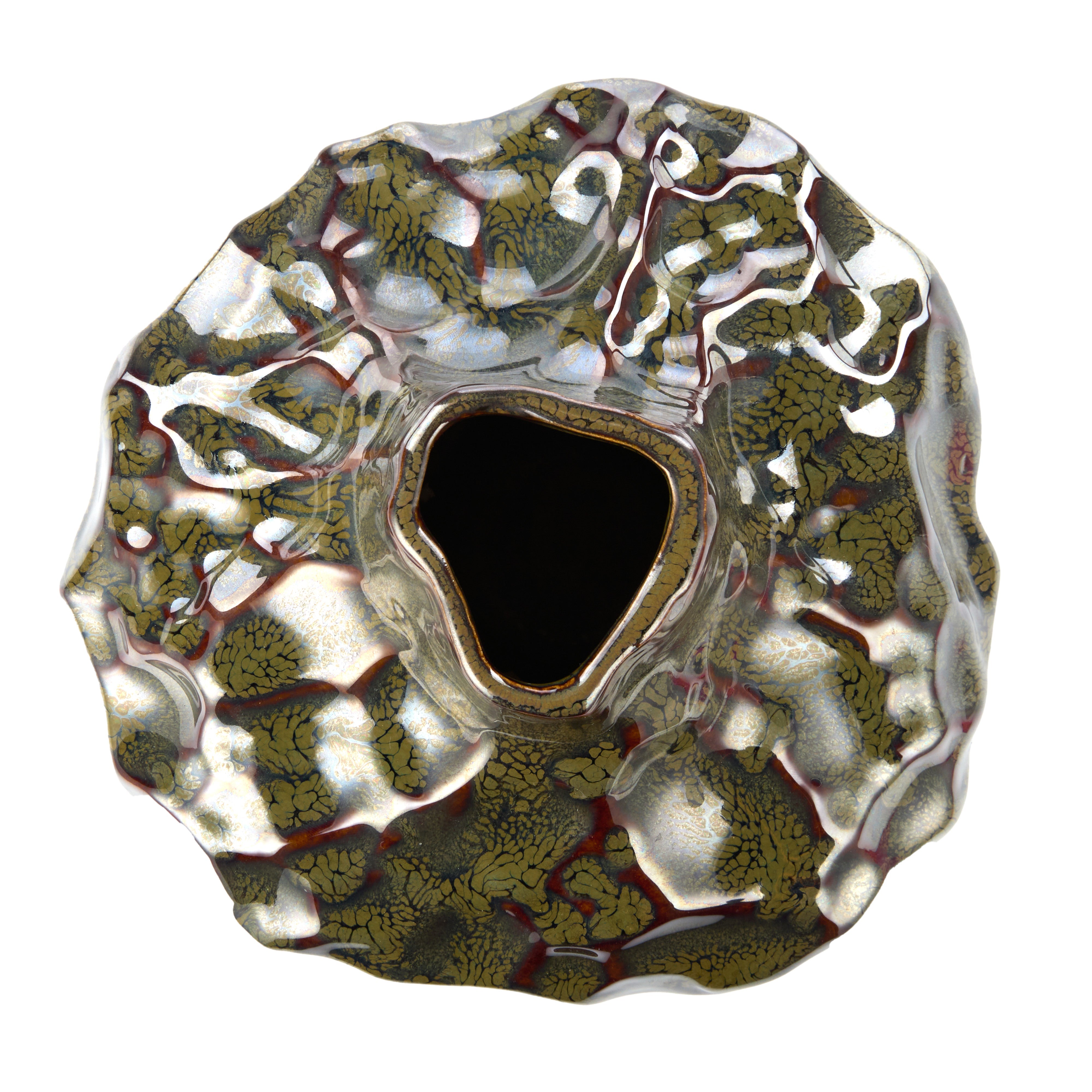 Amalfi Silva Ceramic Vase Small Green