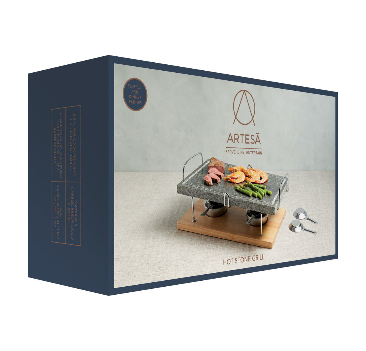 Artesà Marble Hot Stone Grill Set