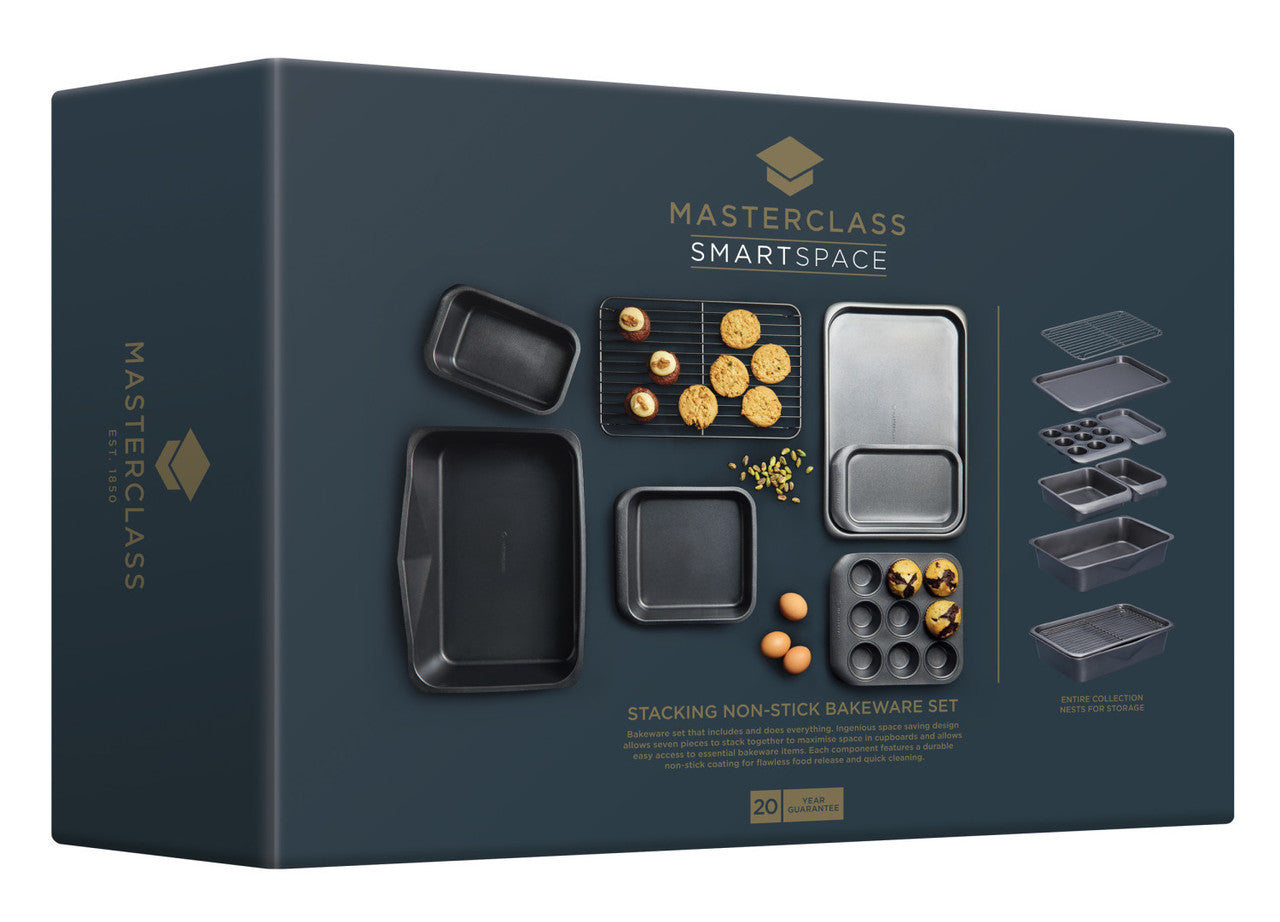 MasterCraft Smart Space Stacking Non Stick Bakeware Set 7 Piece