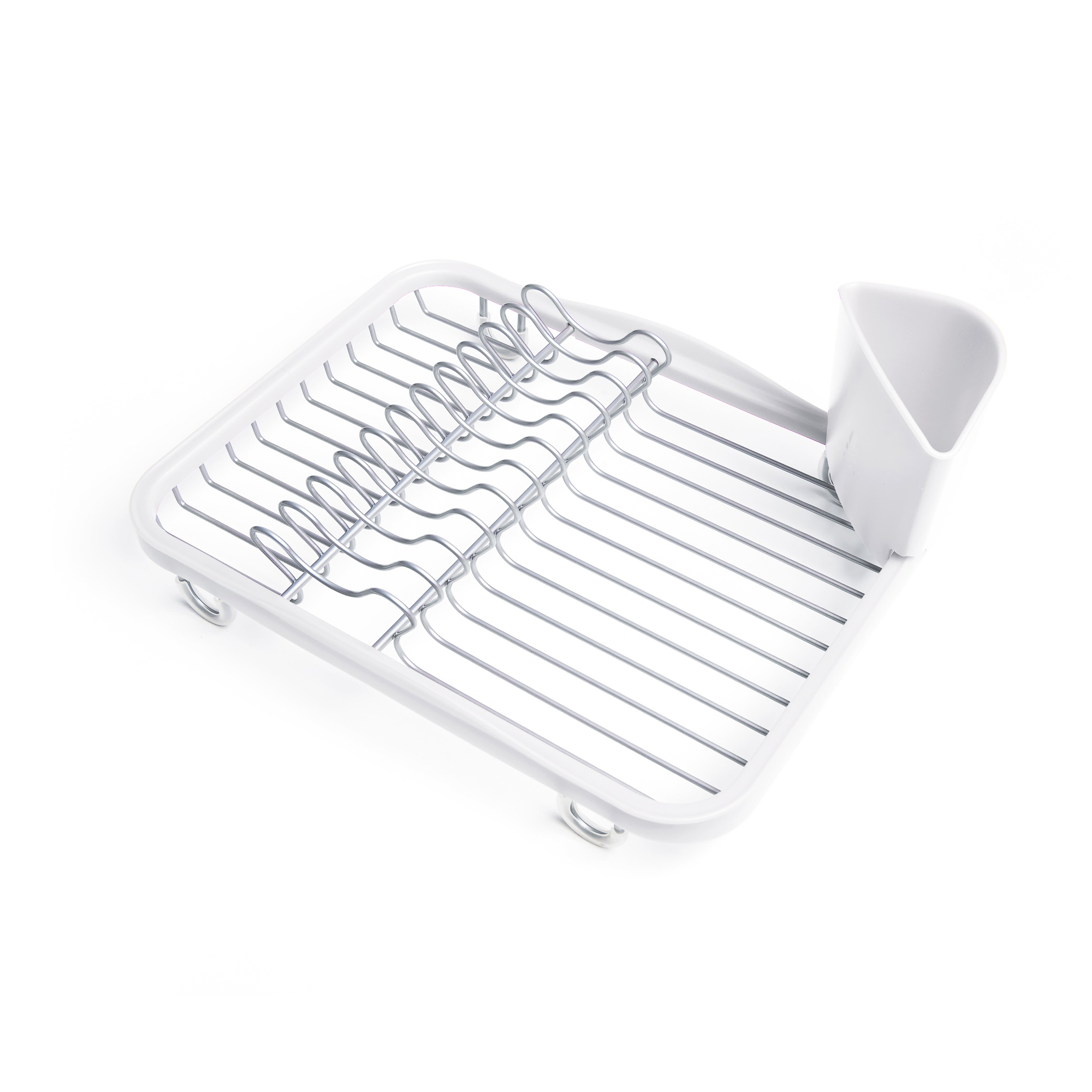 Umbra Sinkin Dish Rack White & Nickel