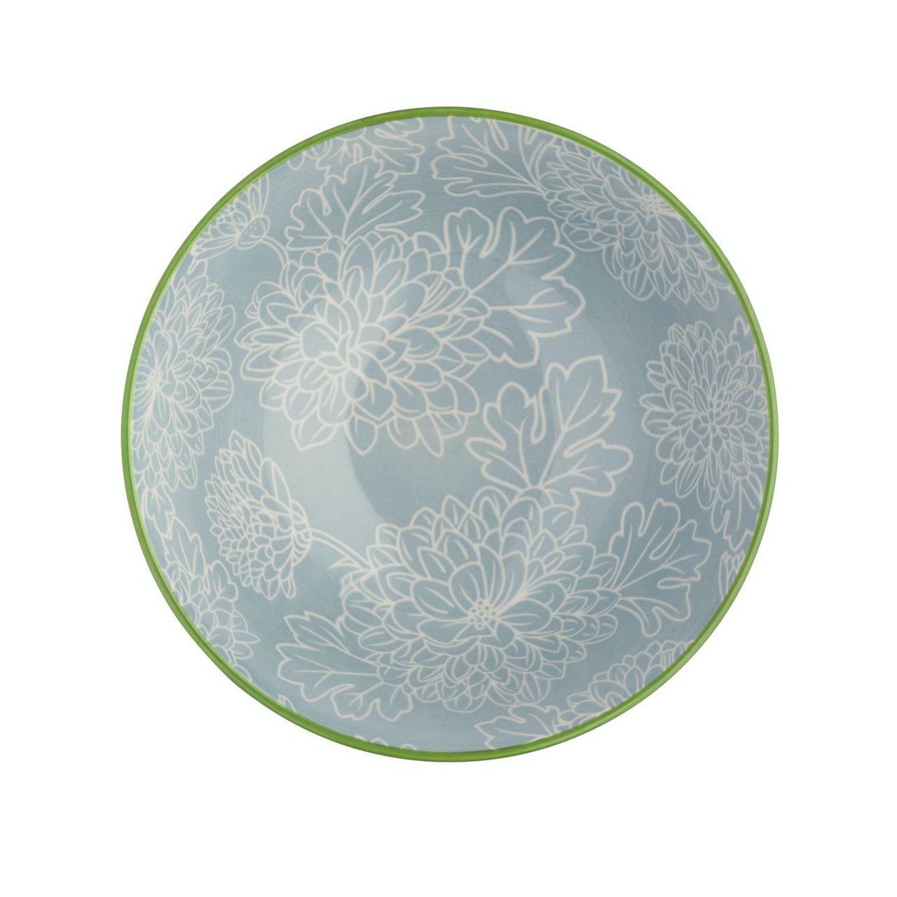 Mikasa Glazed Stoneware Bowl 15.5cm (Grey Floral)