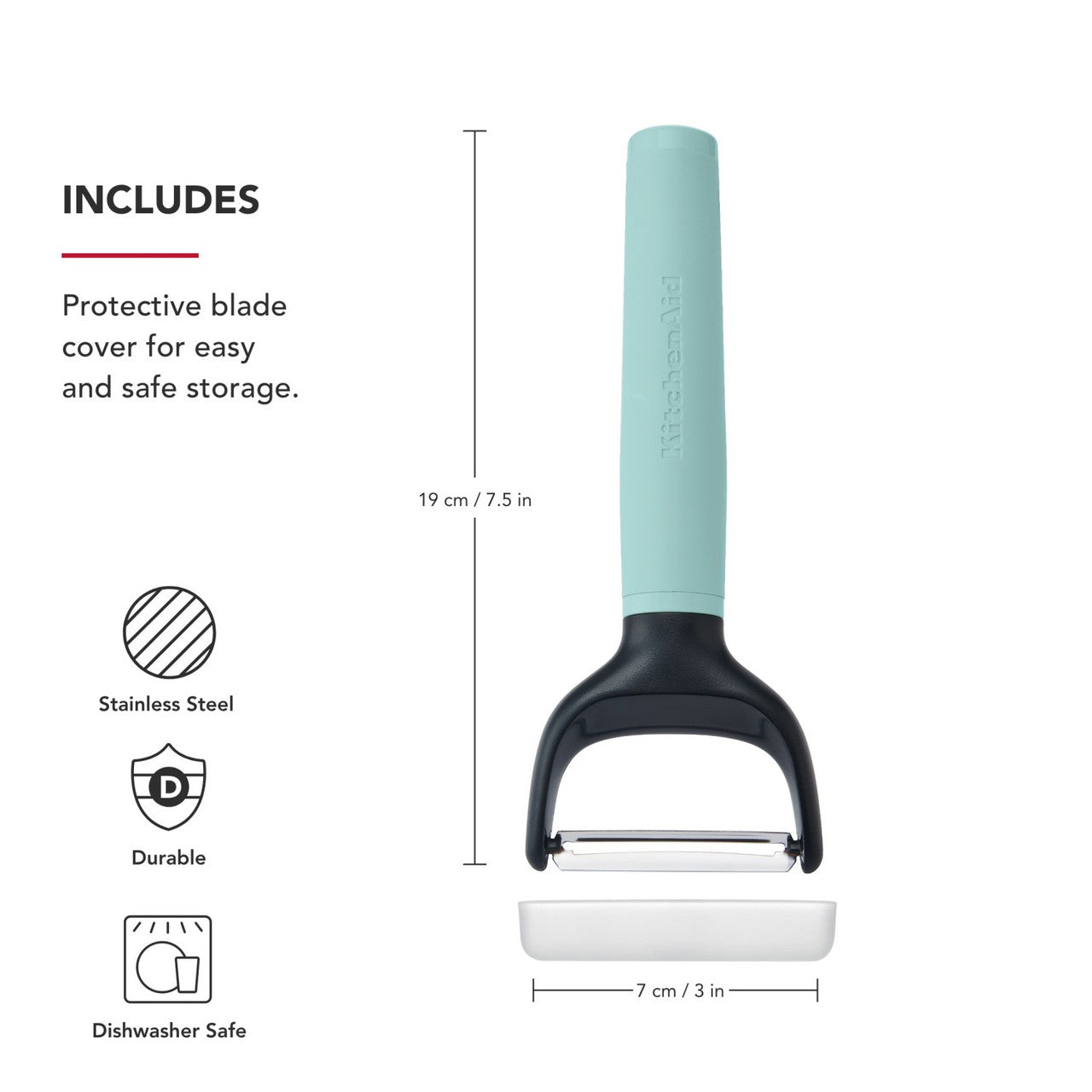 KitchenAid Soft Grip Y Peeler (Mineral Water)