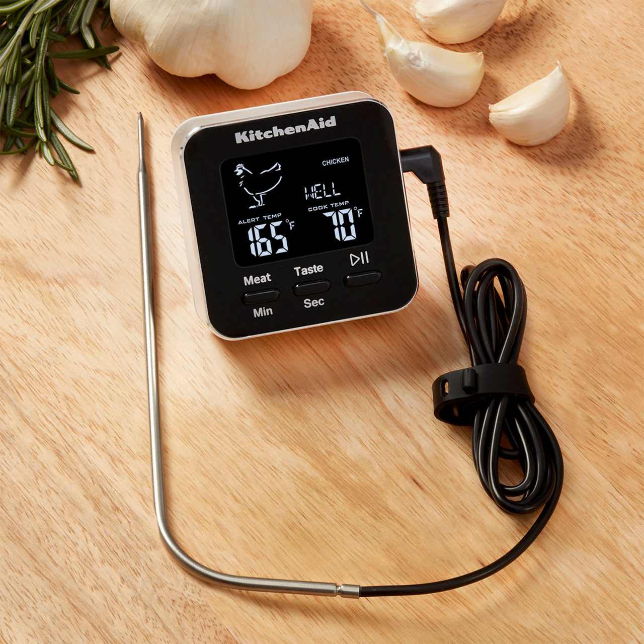 KitchenAid Digital Kitchen Thermometer with Timer & Leave-In Probe