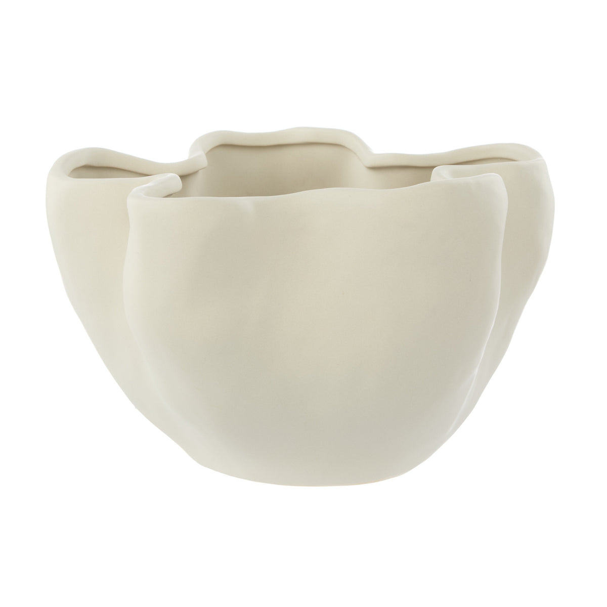 Amalfi Fluid Vase Cream