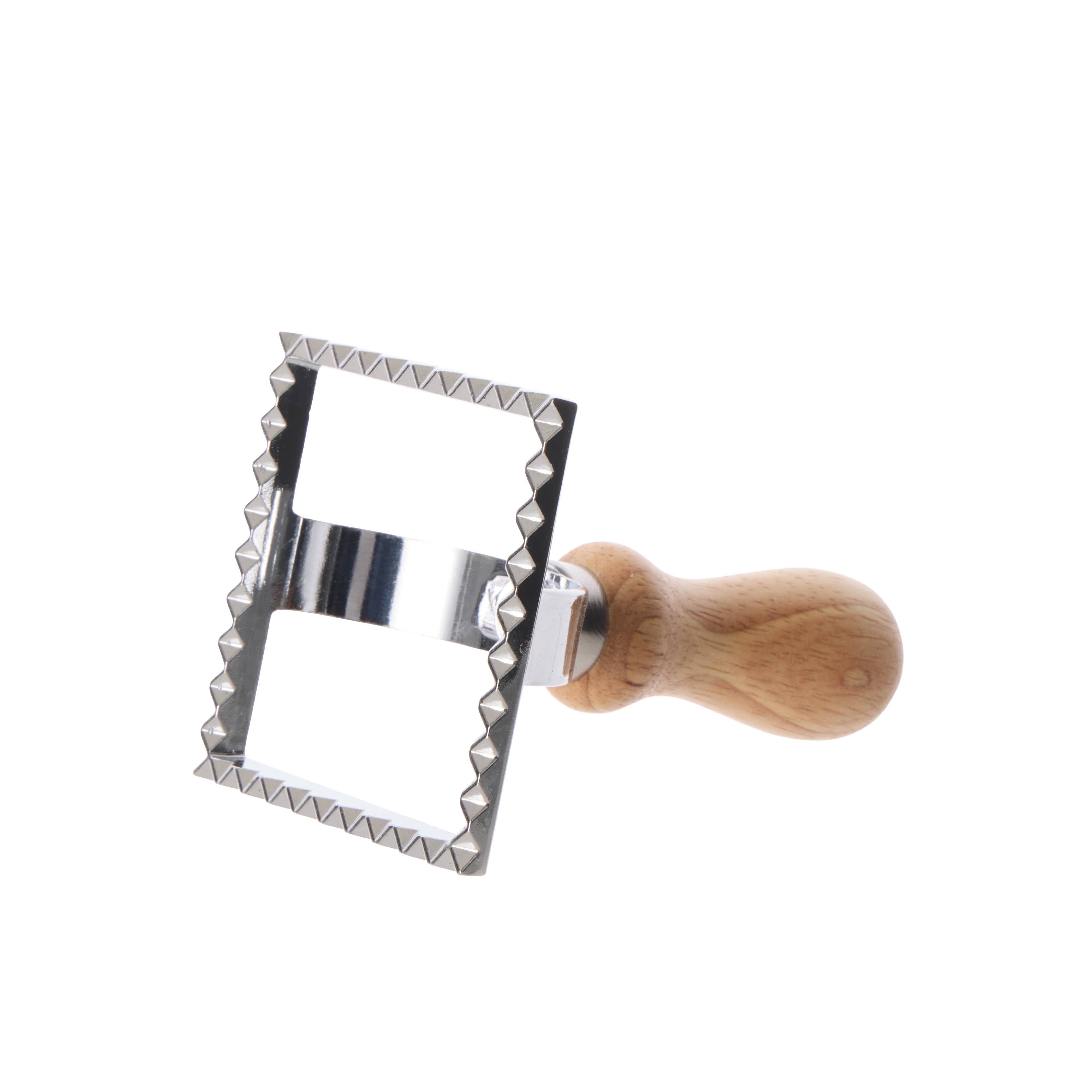 Davis & Waddell Ravioli Square Cutter Silver & Beechwood