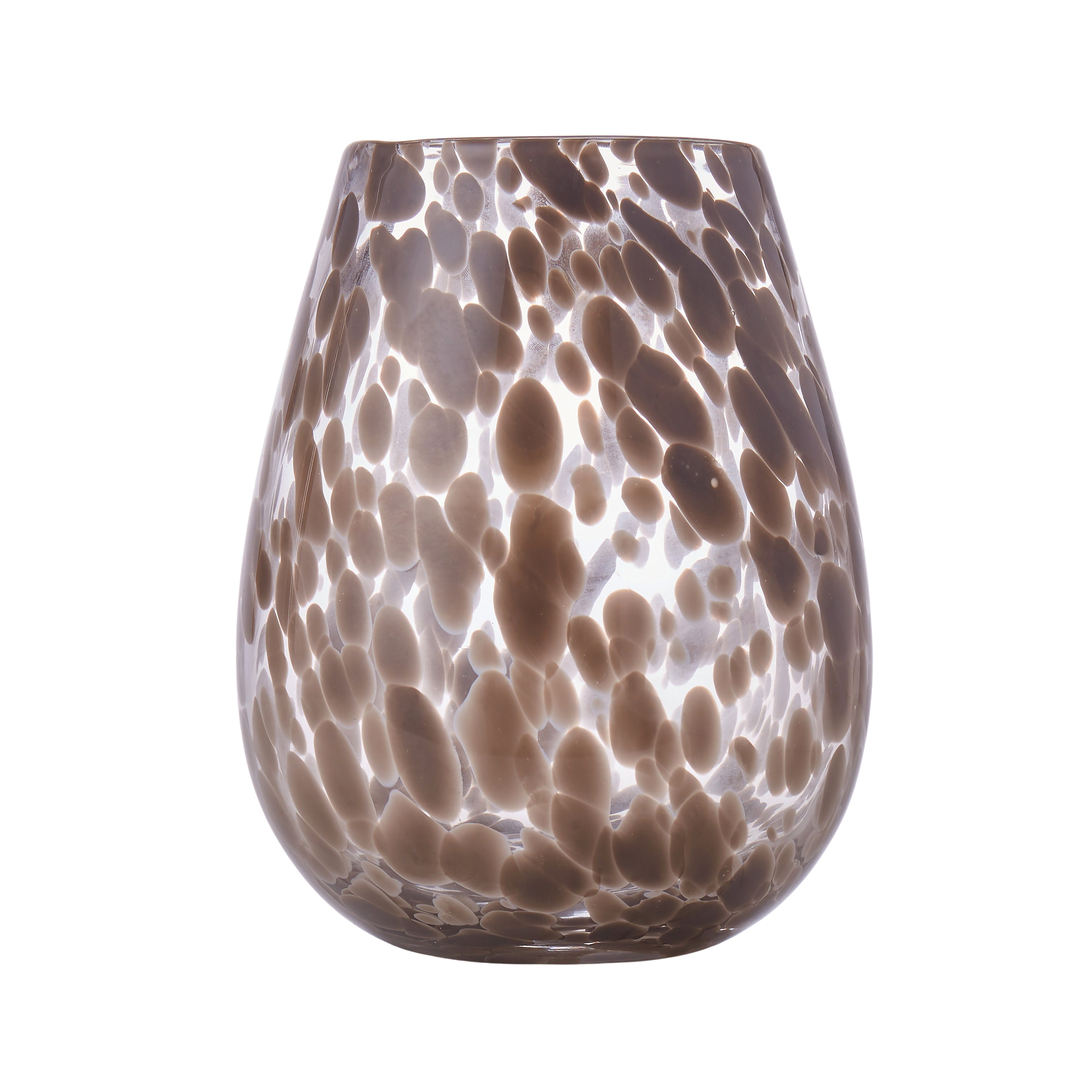 Amalfi Glass Vase Taupe