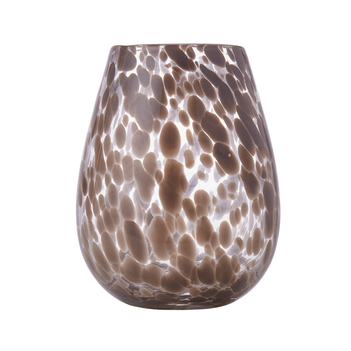 Amalfi Glass Vase Taupe