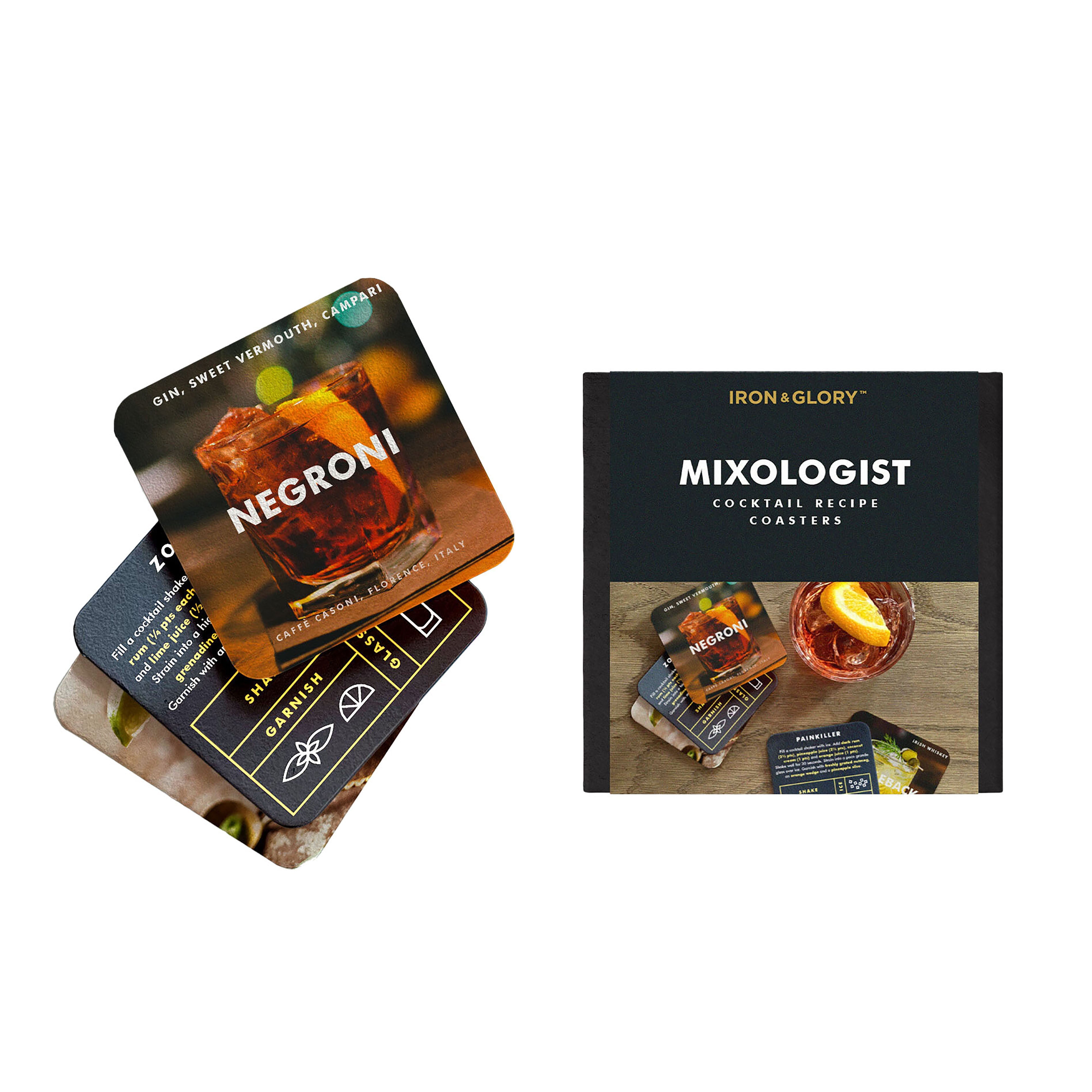 Luckies Iron & Glory Mixologist Cocktail Recipe Cards