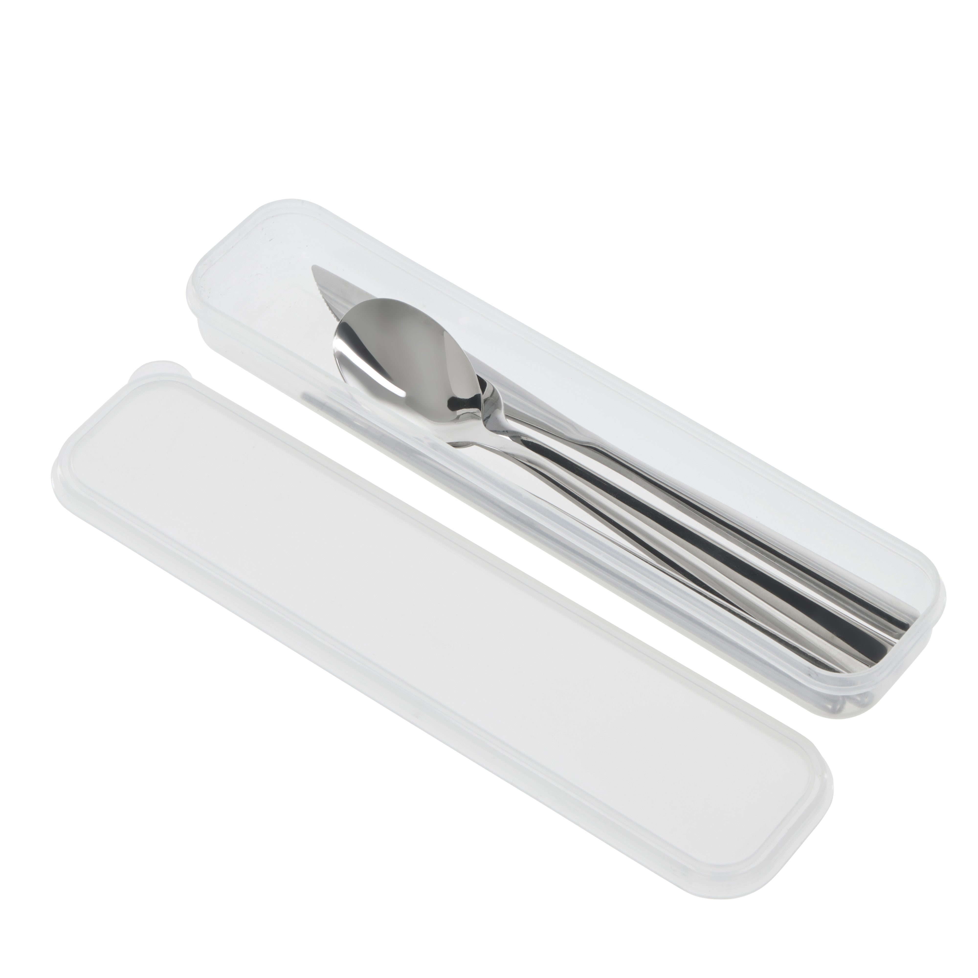 Davis & Waddell Saltara Stainless Steel Picnic Cutlery with Case 4 Piece Set