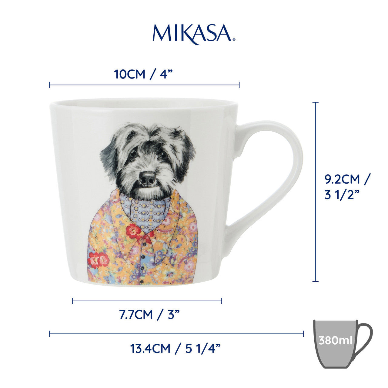 Mikasa x Tipperleyhill Fine China Mug 380ml (Cockapoo)