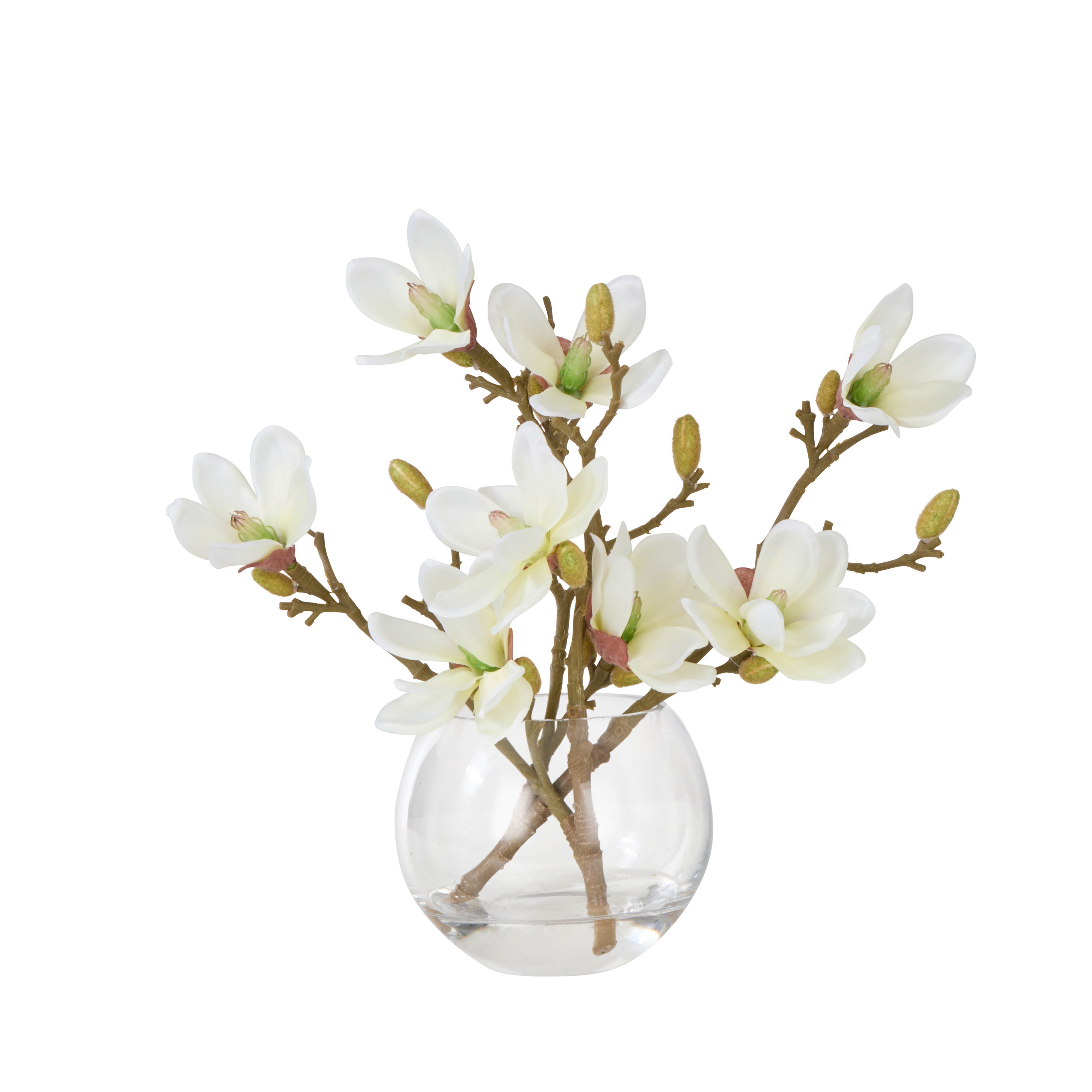 Rogue Mini Magnolia - Sphere Vase White 33cm