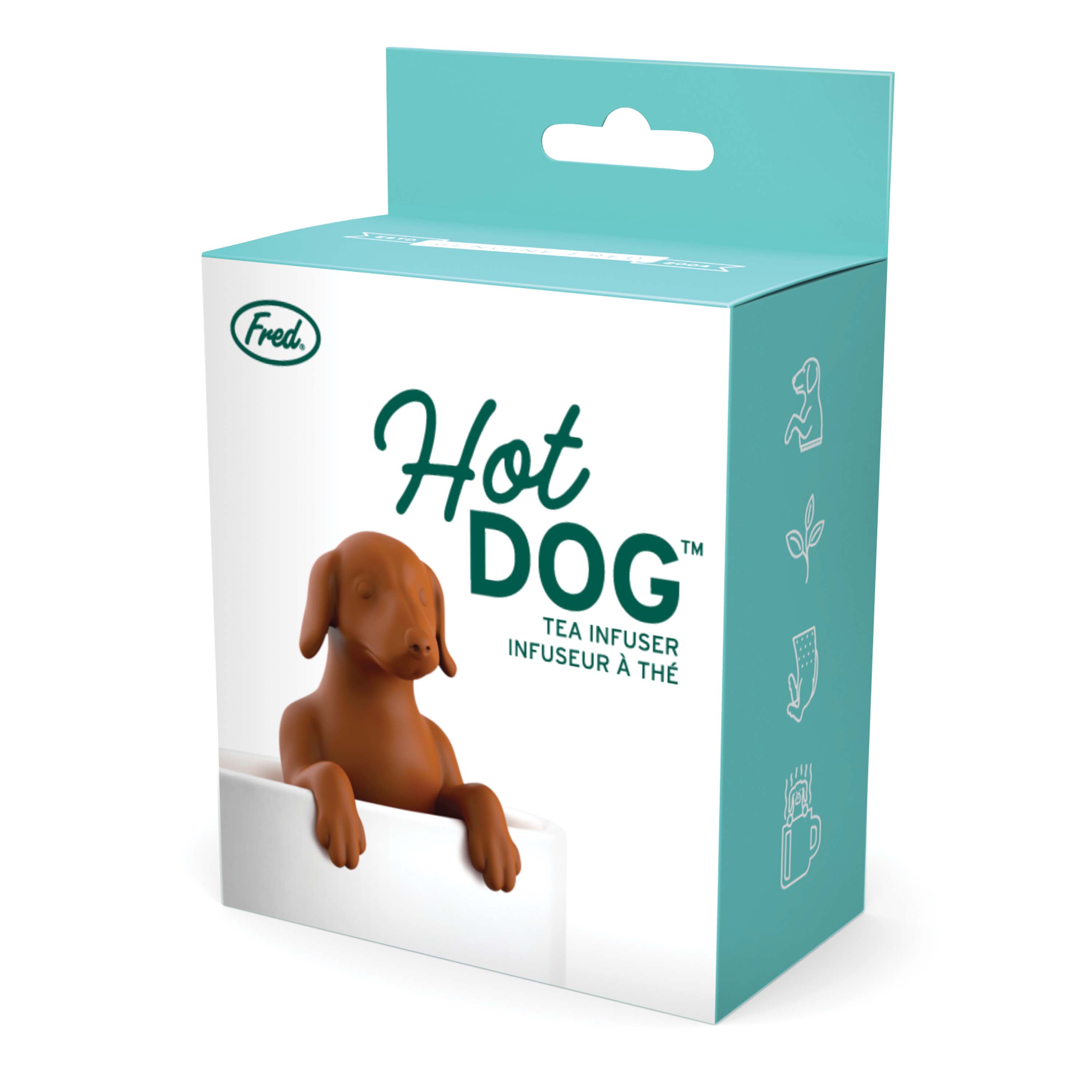 Fred Hot Dog Dog Tea Infuser Brown