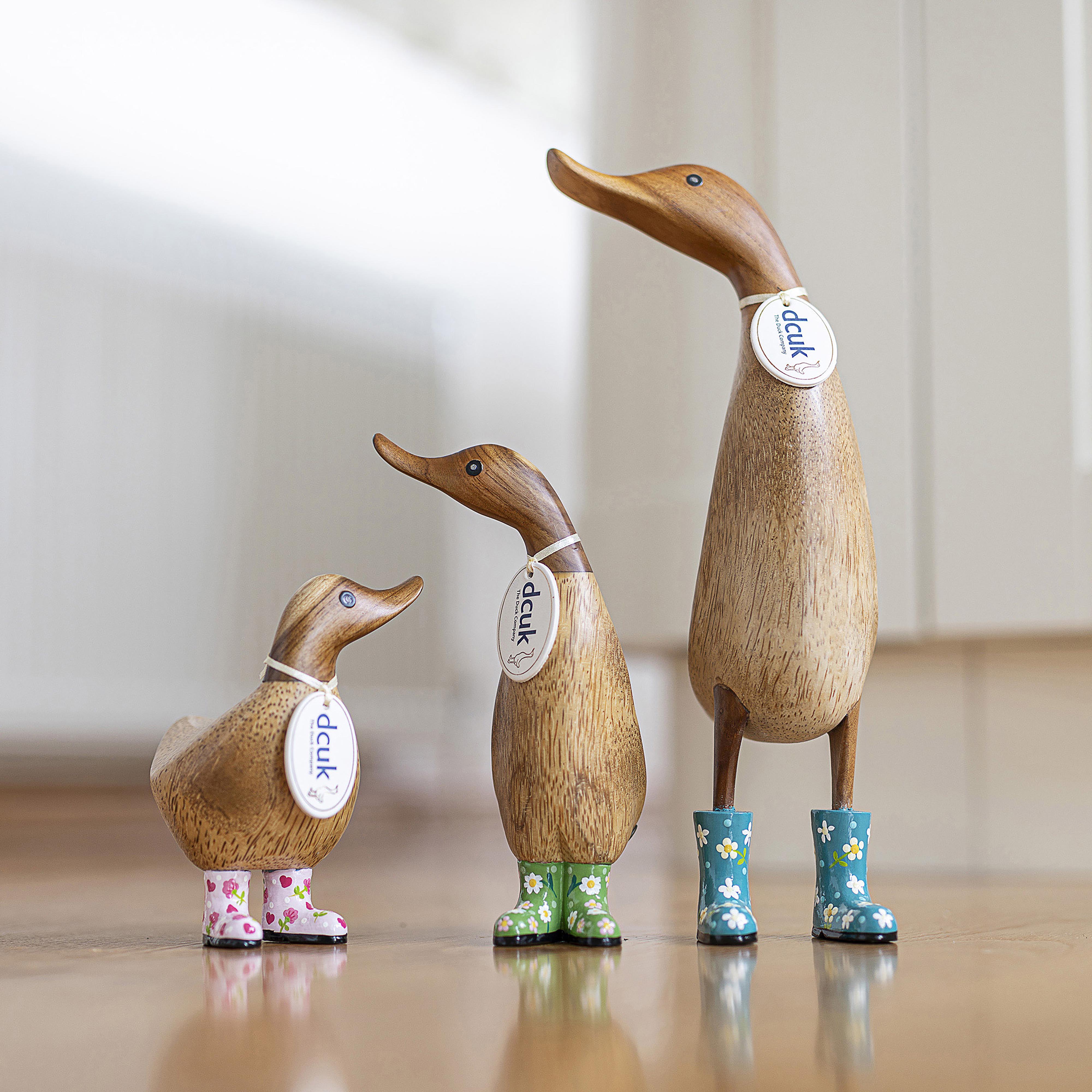 DCUK Natural Welly Ducklet Flowers Assorted