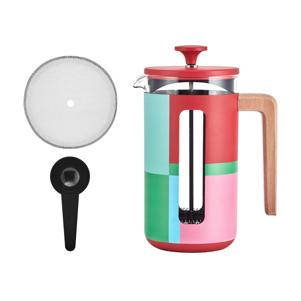 La Cafetière Pisa Stainless Steel Cafetière 8 Cup / 1L (Utopian Lines)