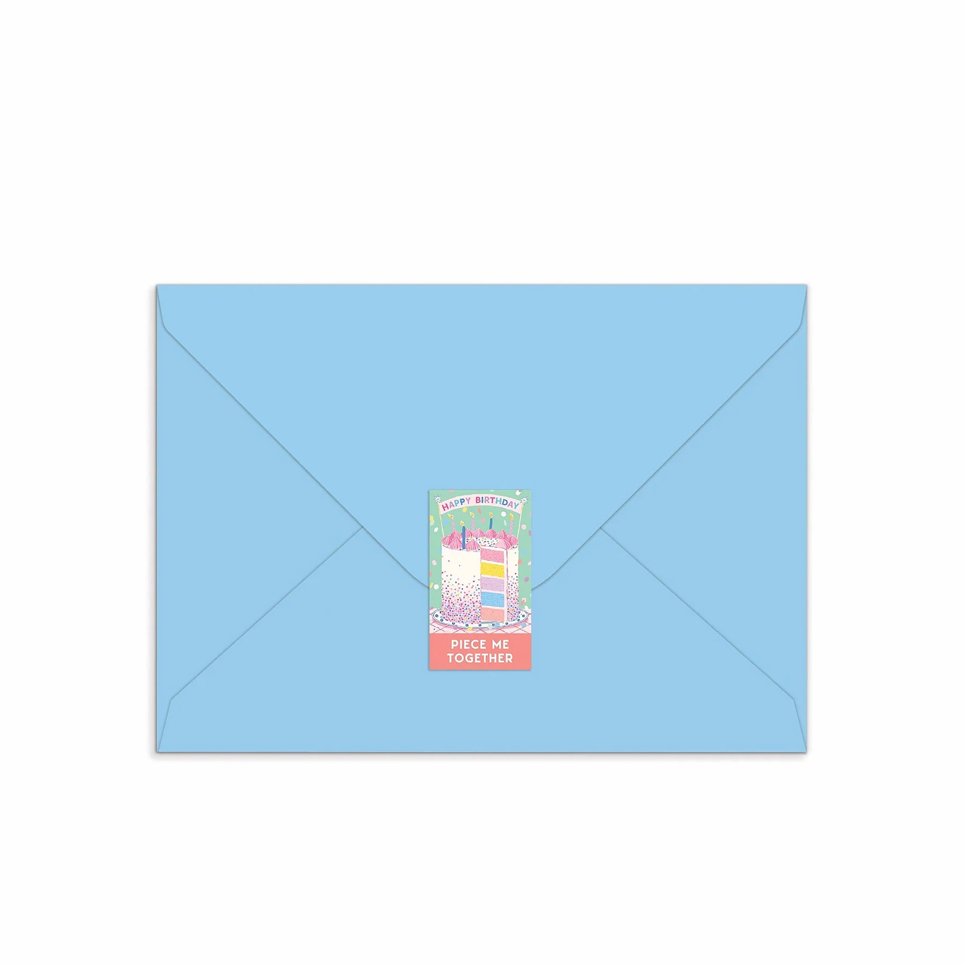 Galison Confetti Birthday Cake Greeting Card Puzzle