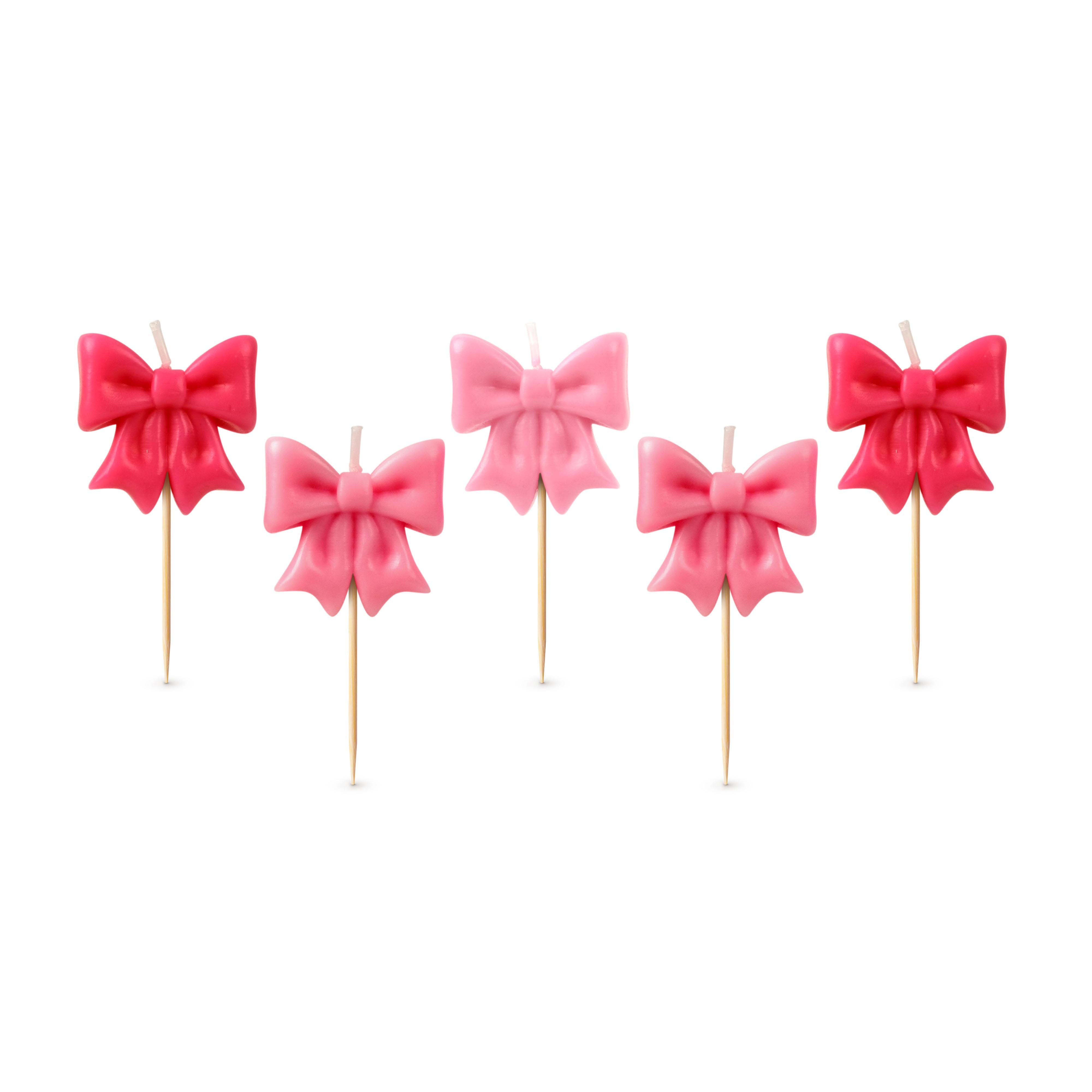 Fred Wrap Party Birthday Candles 5 Piece Set Pink