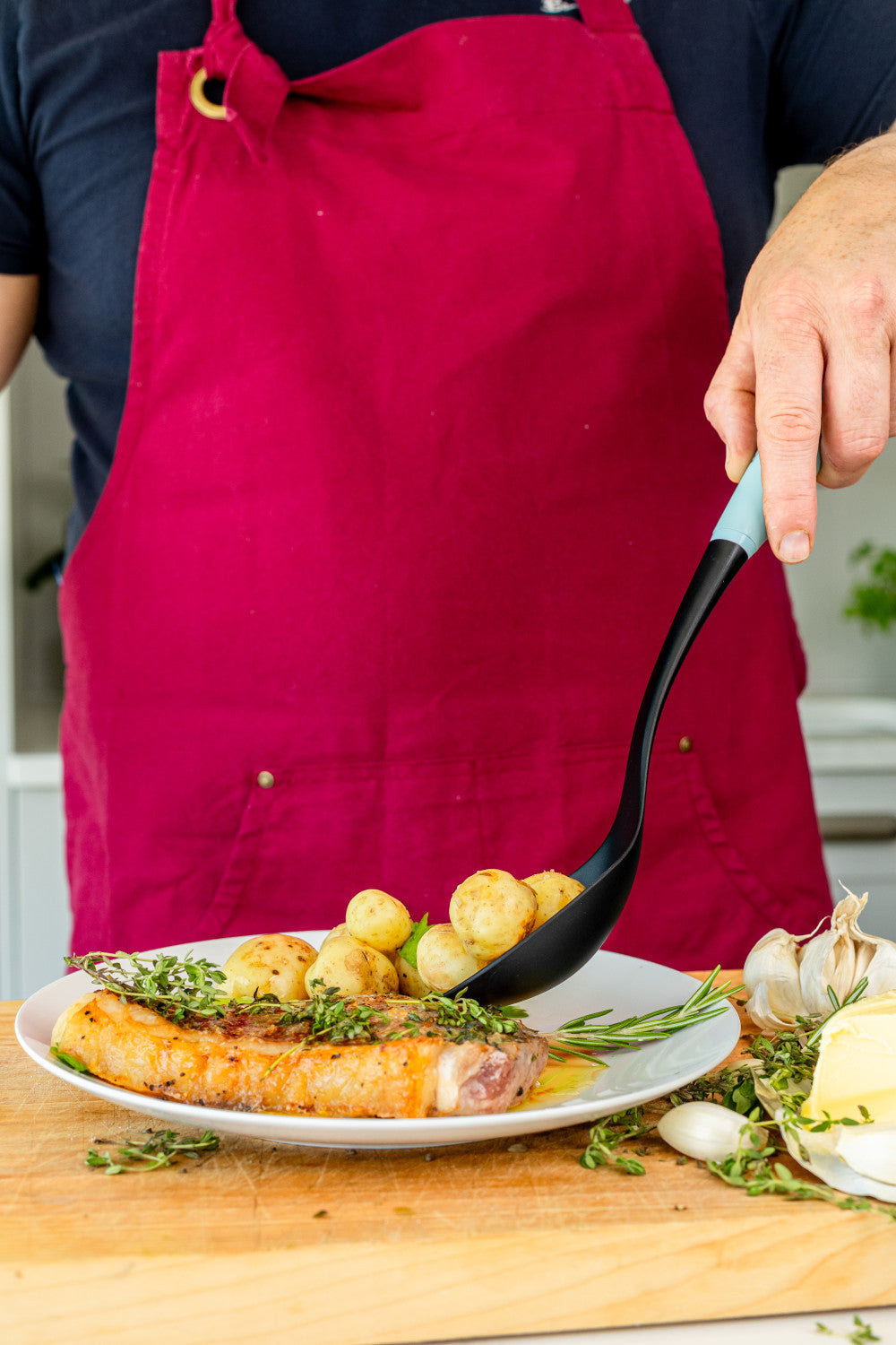 KitchenAid Soft Grip Basting Spoon (Mineral Water)