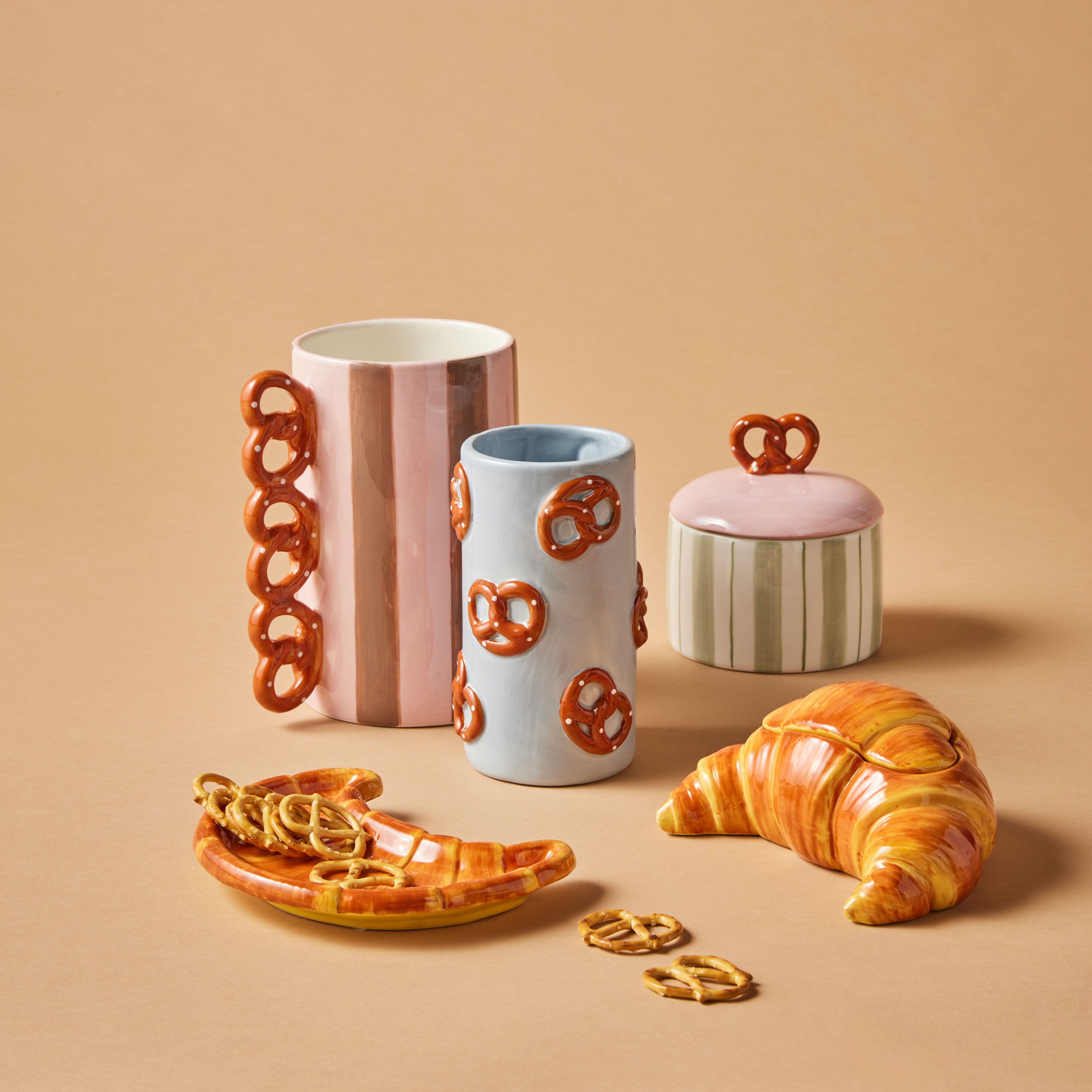Emporium Colette Croissant Plate Multi-Coloured