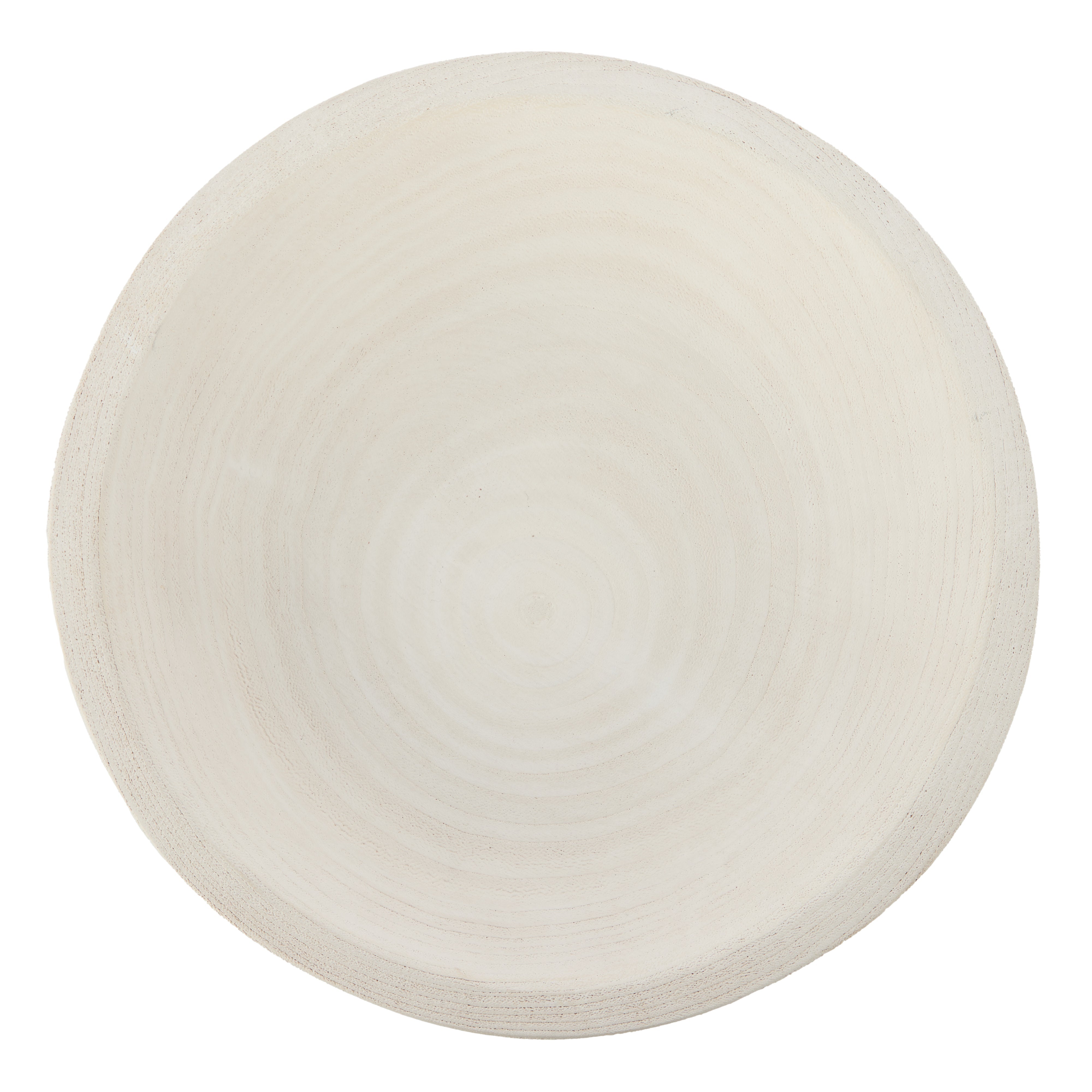 Amalfi Picton Footed Timber Bowl White
