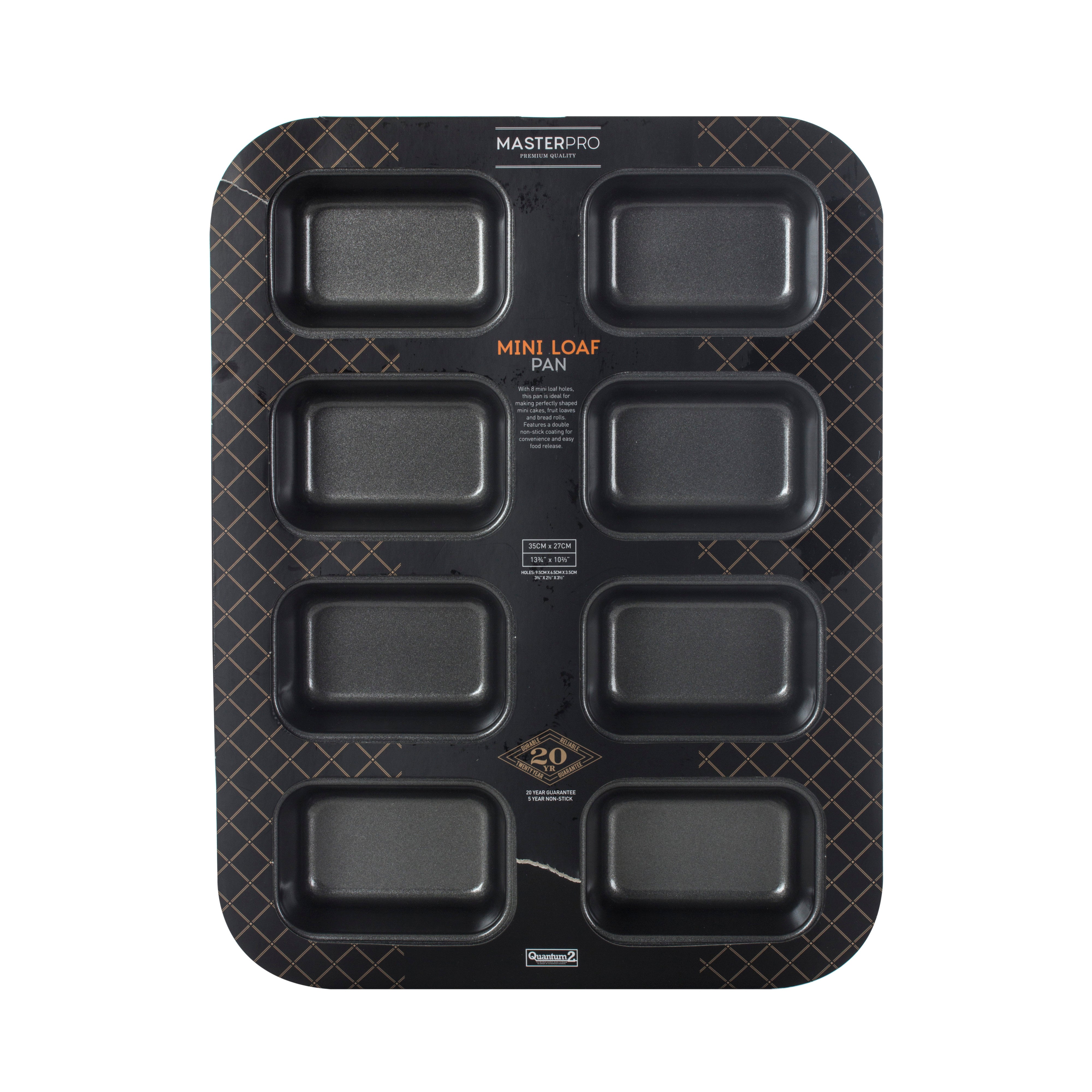MasterPro Non-Stick 8 Cup Mini Loaf Pan