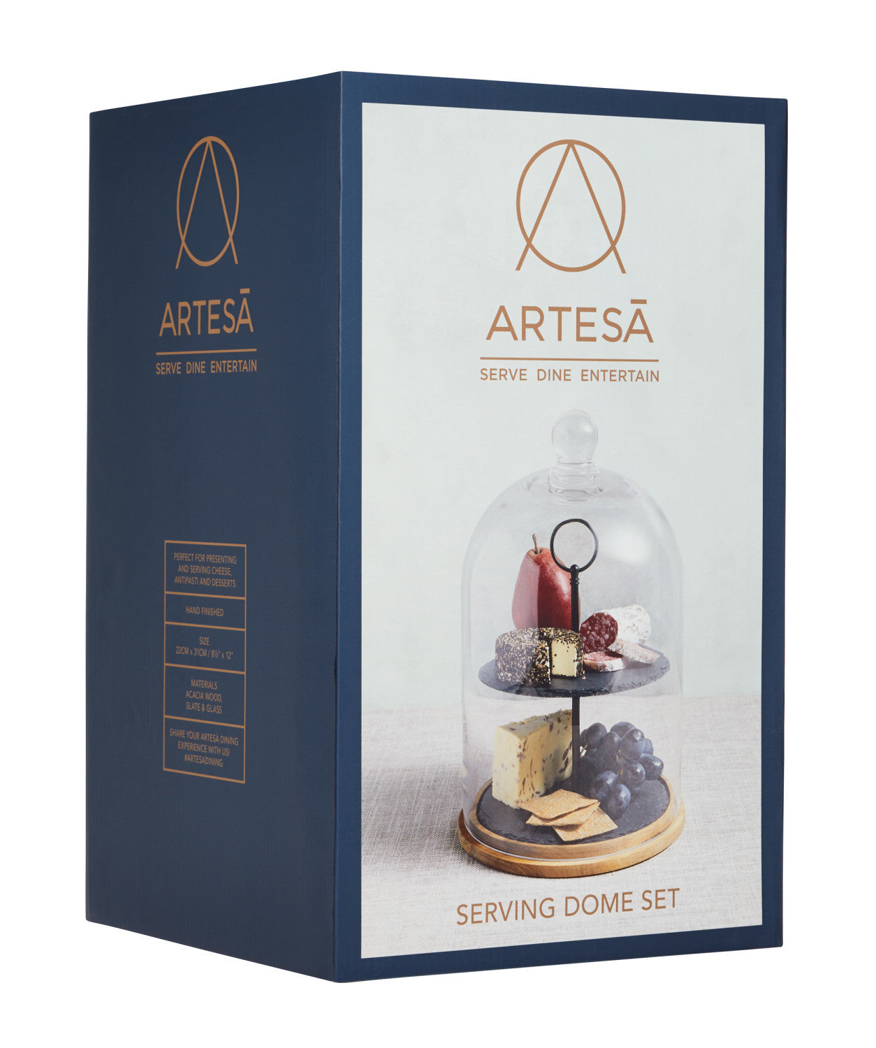 Artesà Two Tier Slate Serving Dome