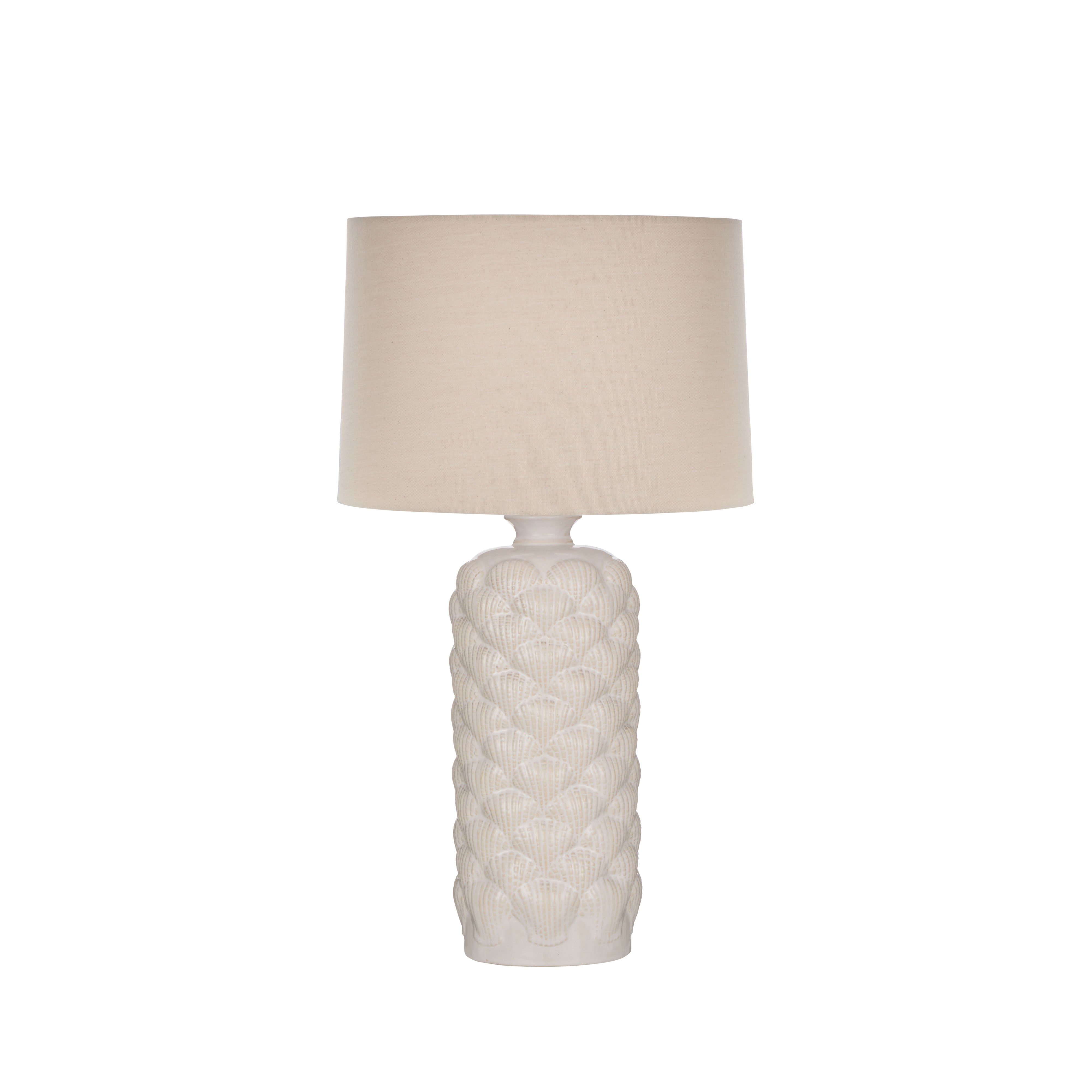 Amalfi Amara Table Lamp White & Natural