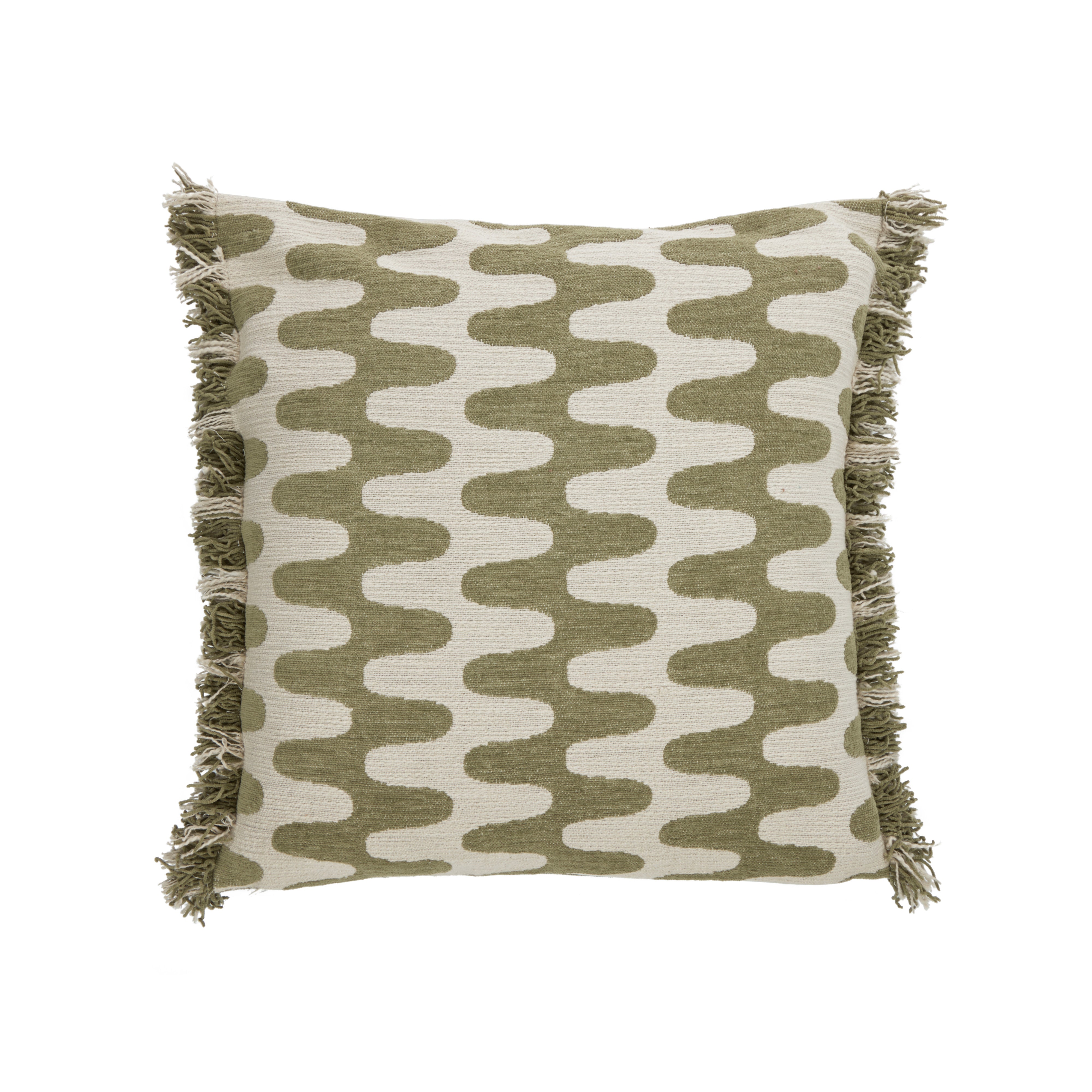 Academy Nash Abstract Cushion Green