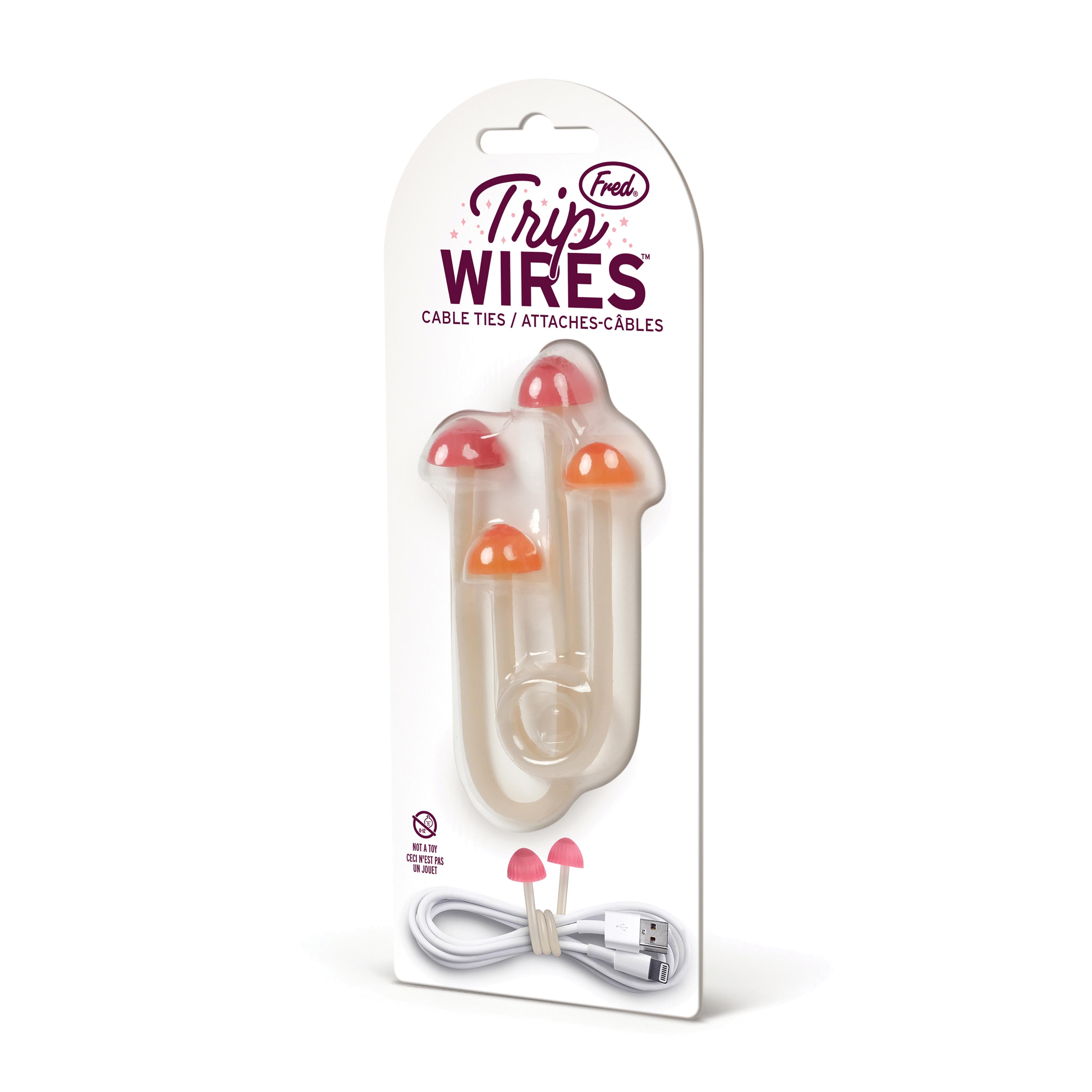Fred Trip Wires Cable Ties 2 Piece Set Pink