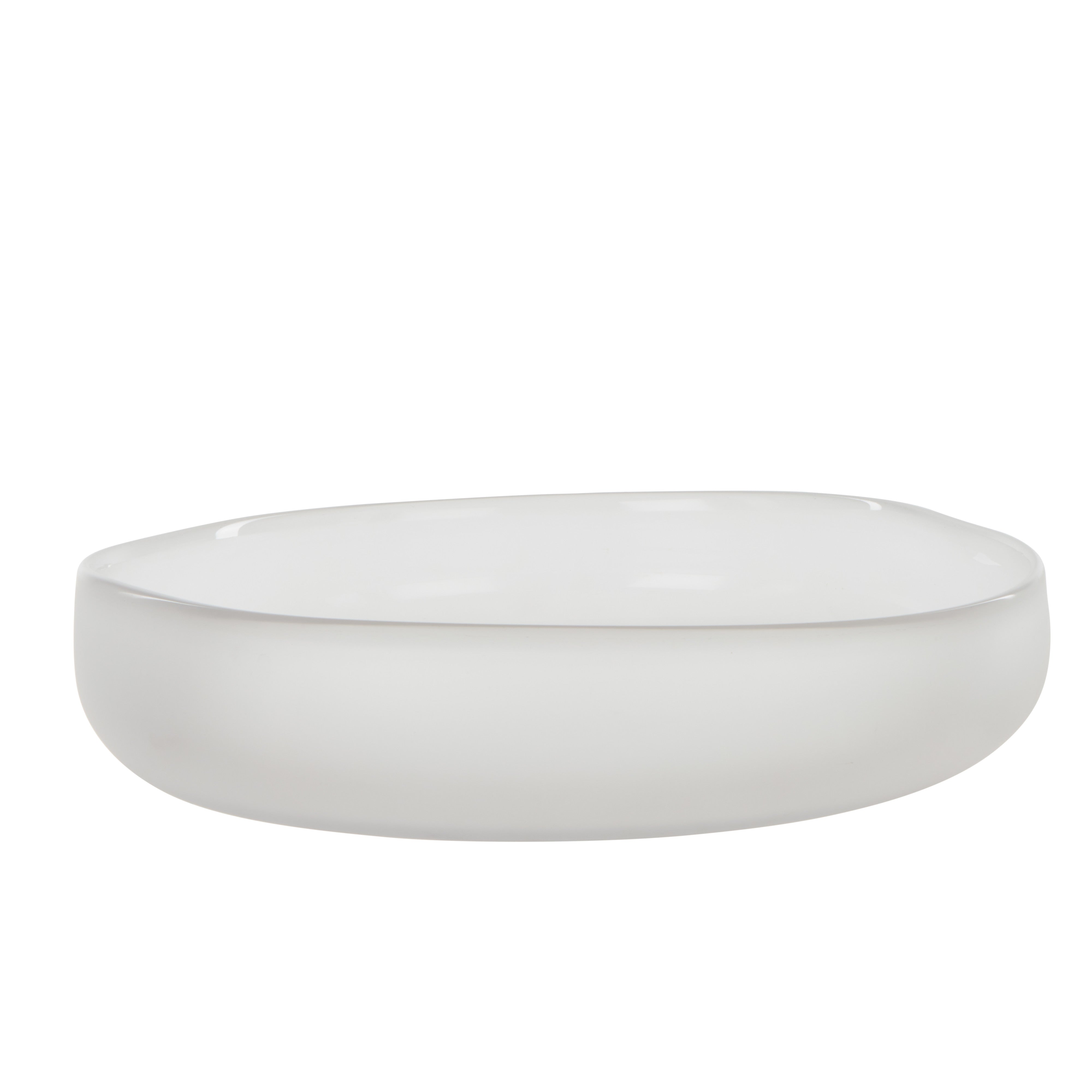Amalfi Nevoso Glass Plate White