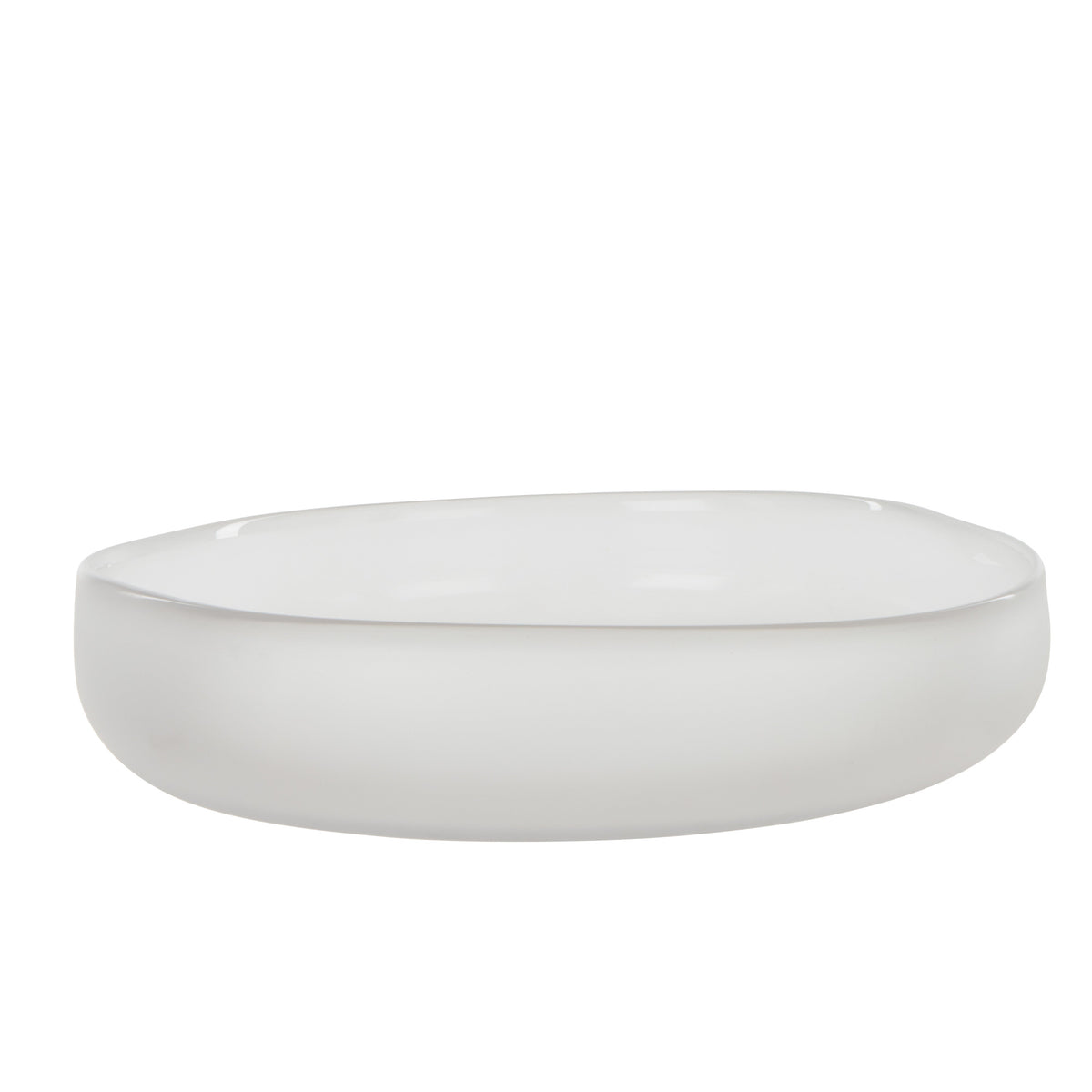 Amalfi Nevoso Glass Plate White