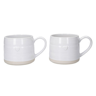 Mikasa Stoneware Cosy Mug Set 2 Piece 380ml (Heart)