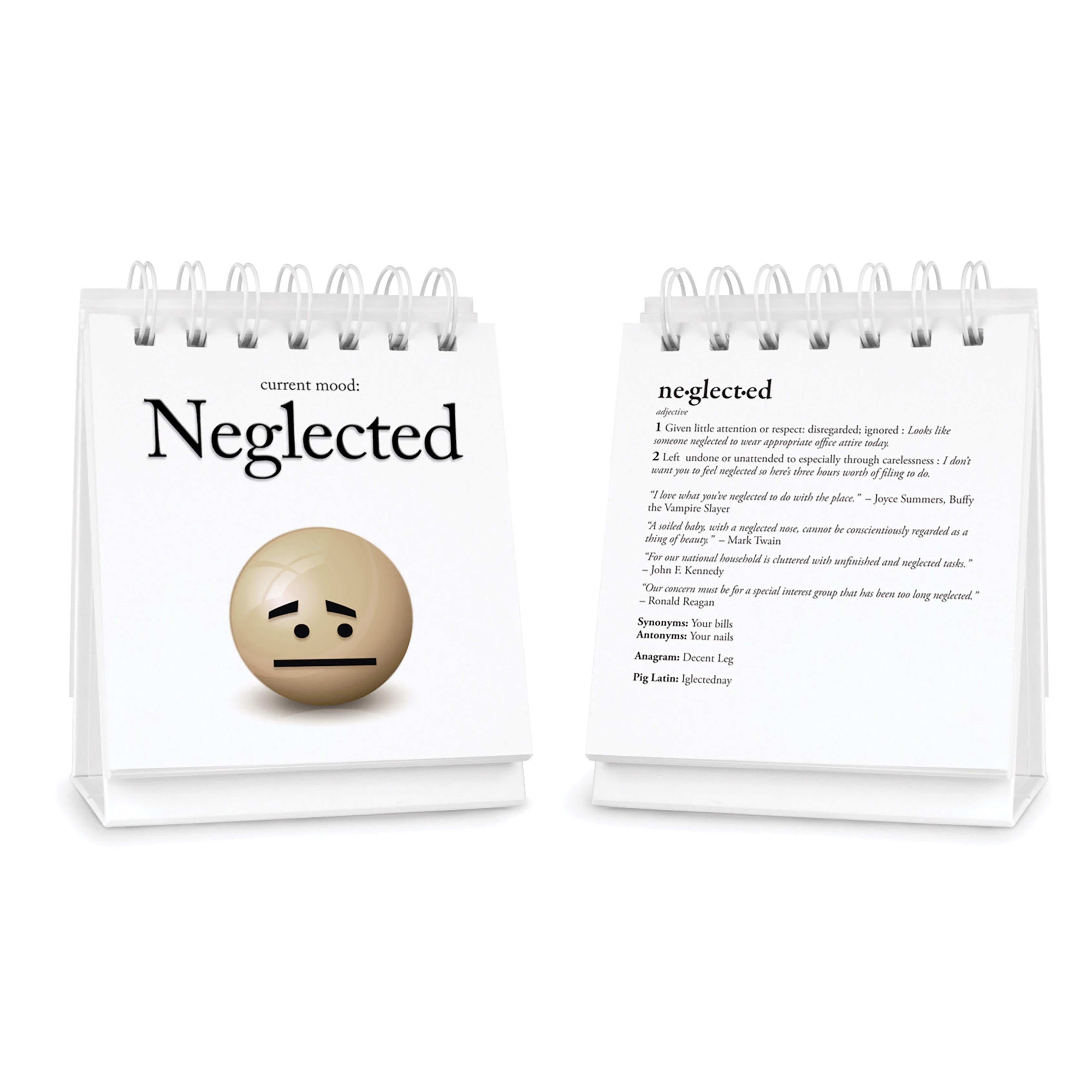 Fred The Daily Mood Desktop Flip Book Multi-Coloured