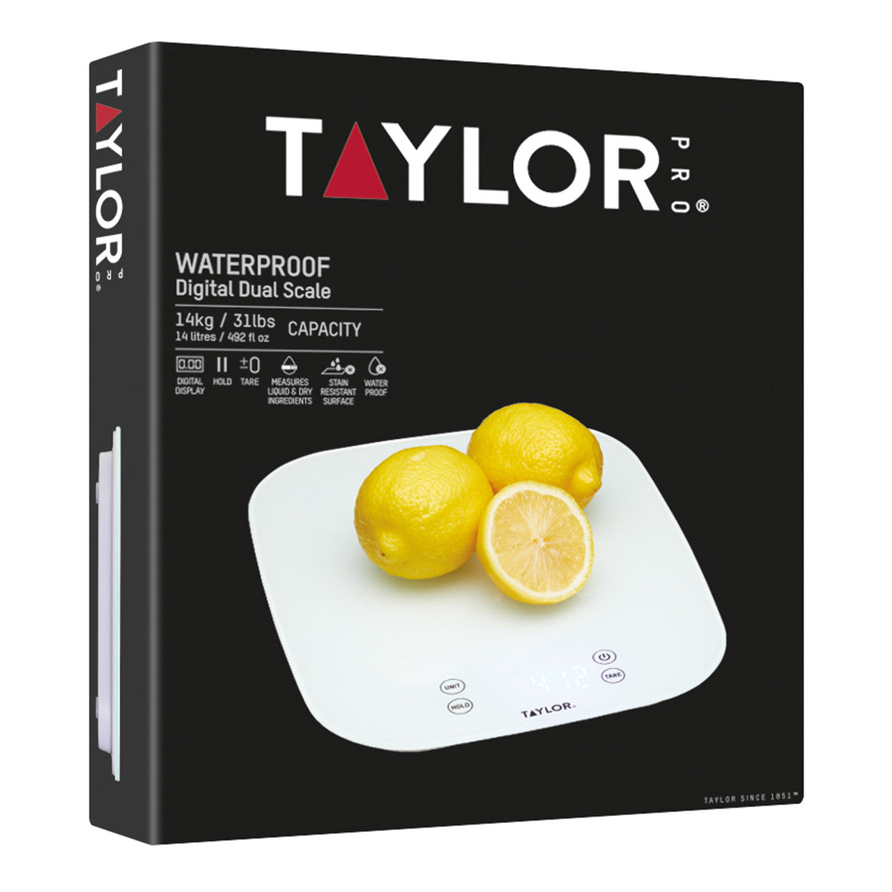 Taylor Pro Waterproof Digital Kitchen Scale 14kg