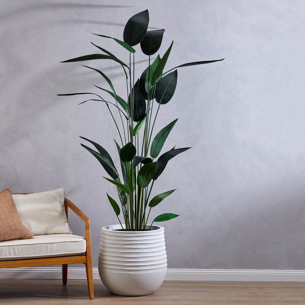 Rogue Ryker Stonelite Planter White 53 x 49cm