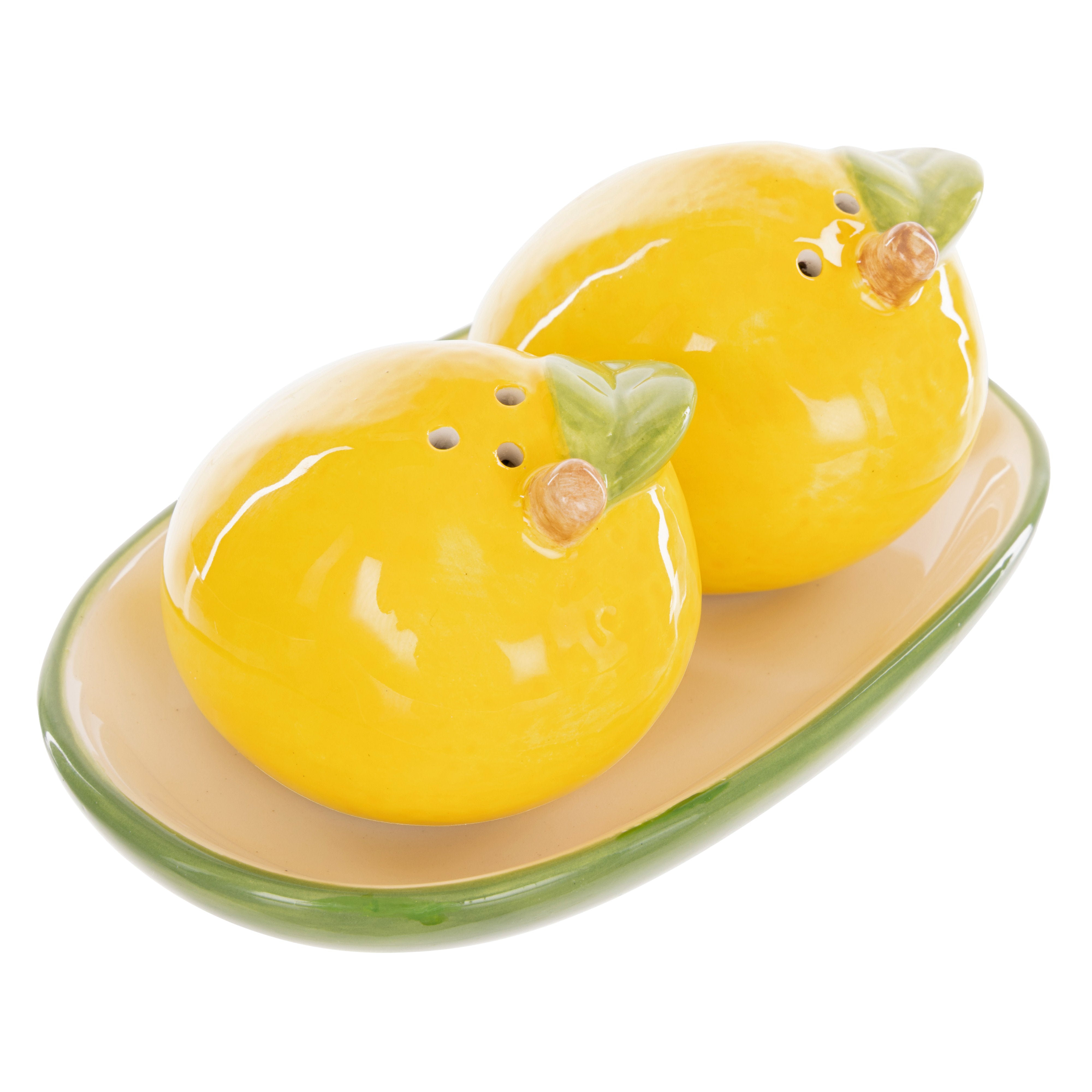 Emporium Limoncello Salt and Pepper Shakers Yellow & Green